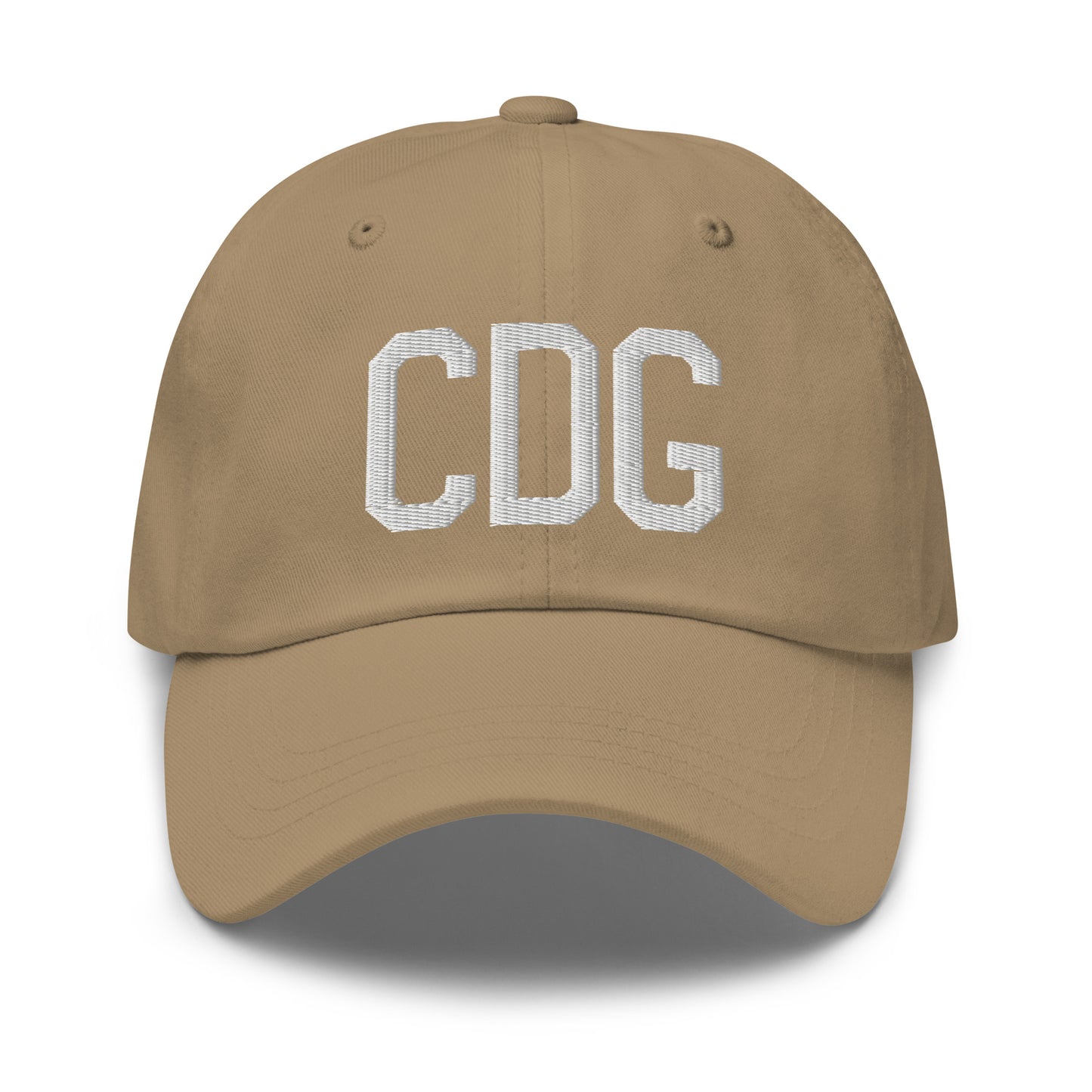 Airport Code Baseball Cap - White • CDG Paris • YHM Designs - Image 22
