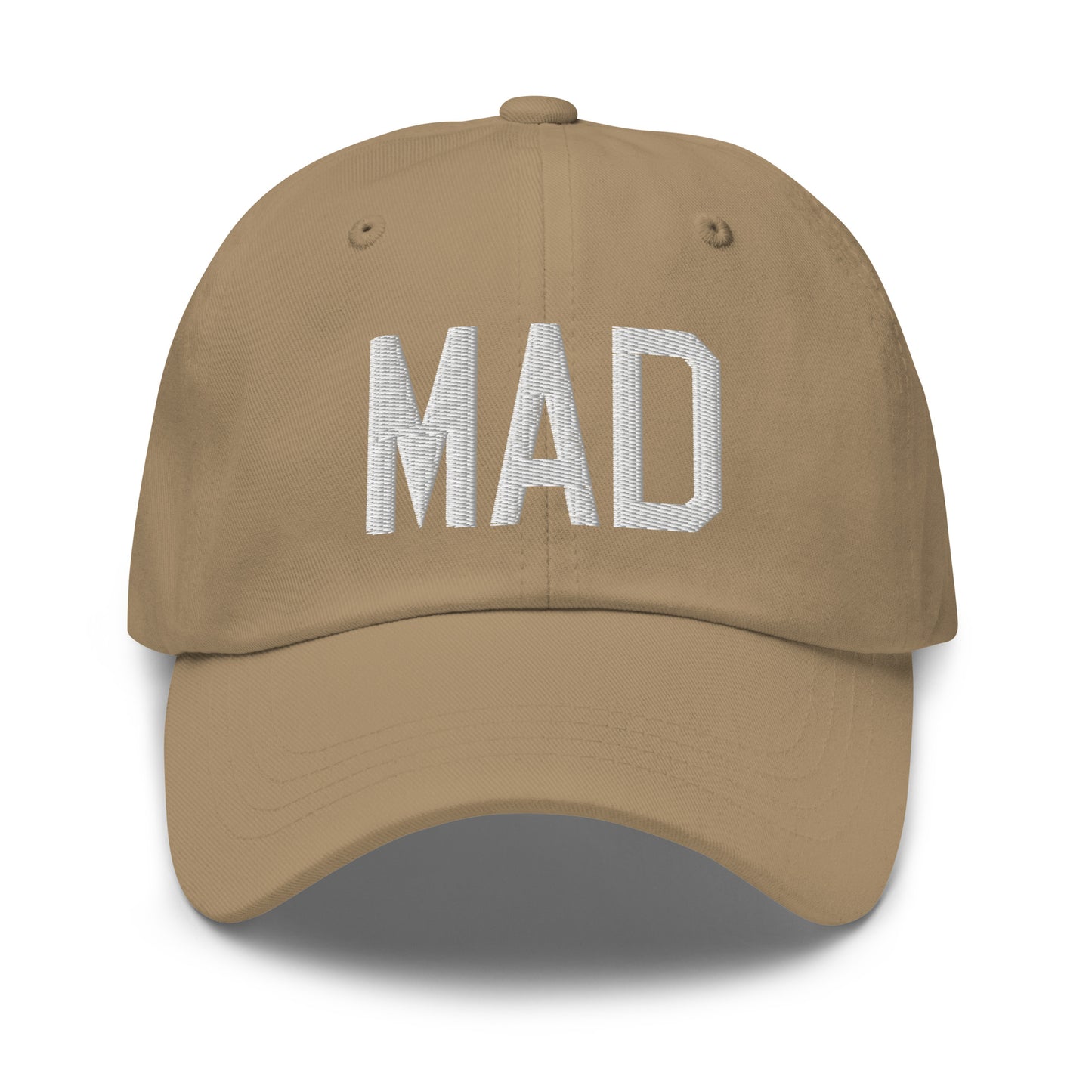 Airport Code Baseball Cap - White • MAD Madrid • YHM Designs - Image 22