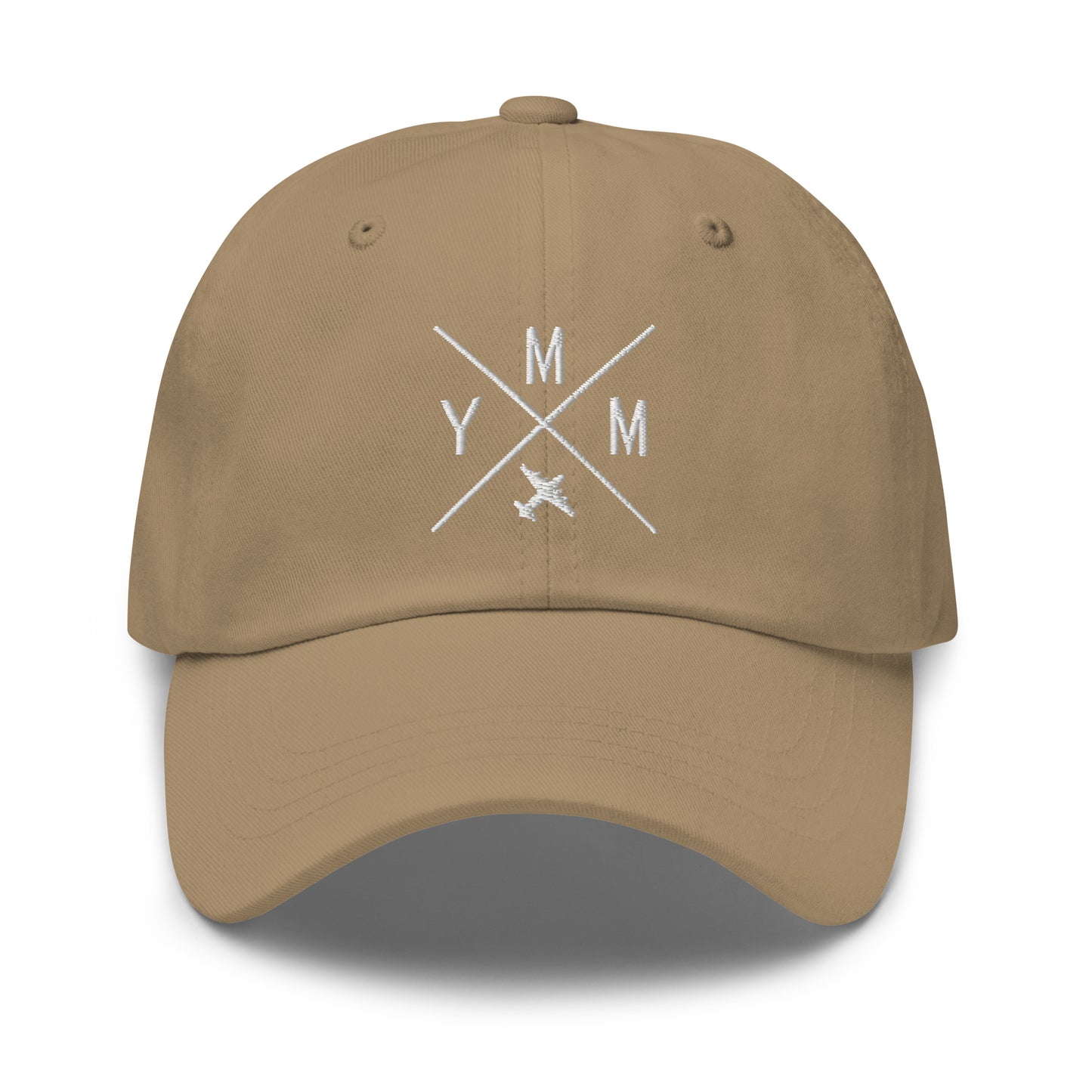 Crossed-X Dad Hat - White • YMM Fort McMurray • YHM Designs - Image 15