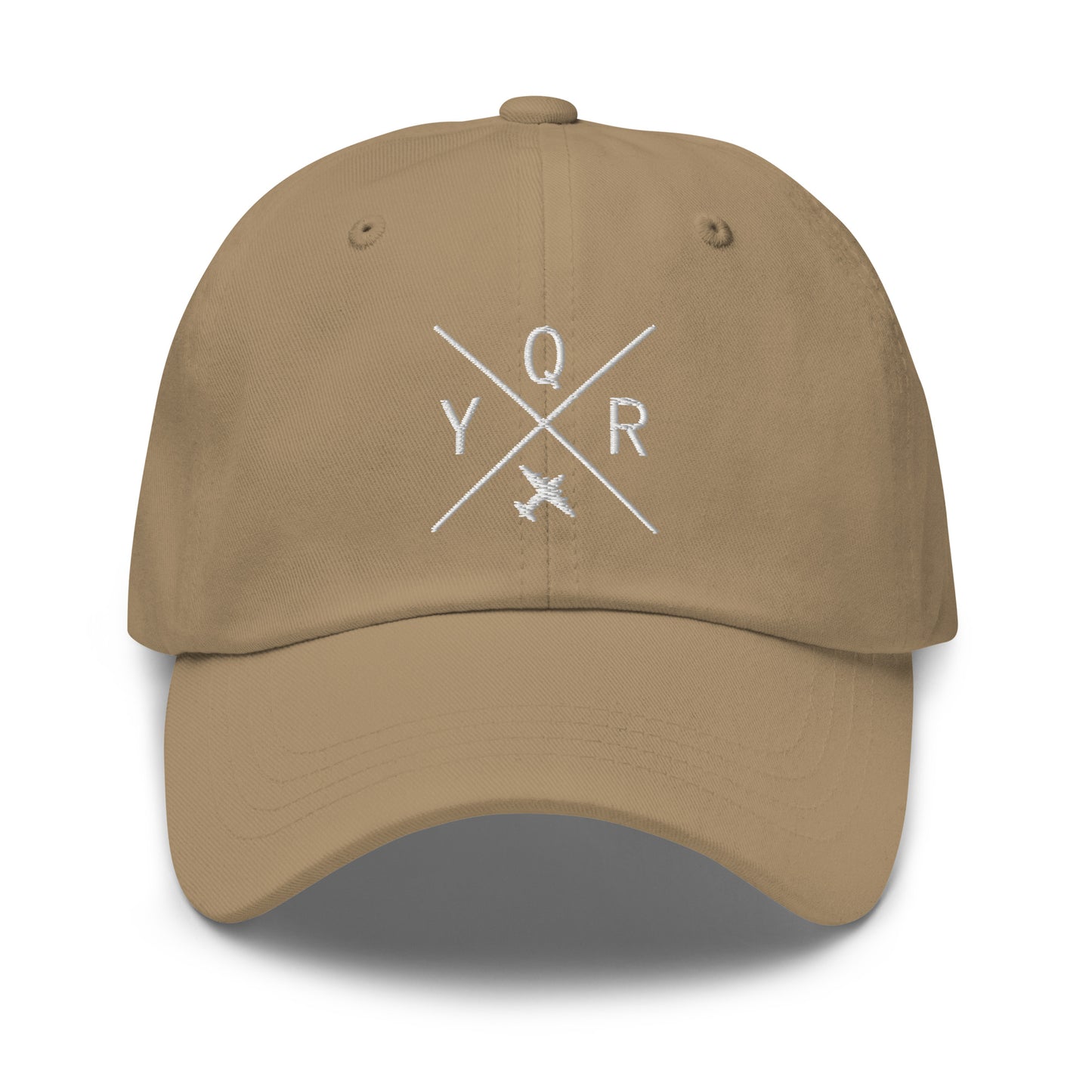 Crossed-X Dad Hat - White • YQR Regina • YHM Designs - Image 15