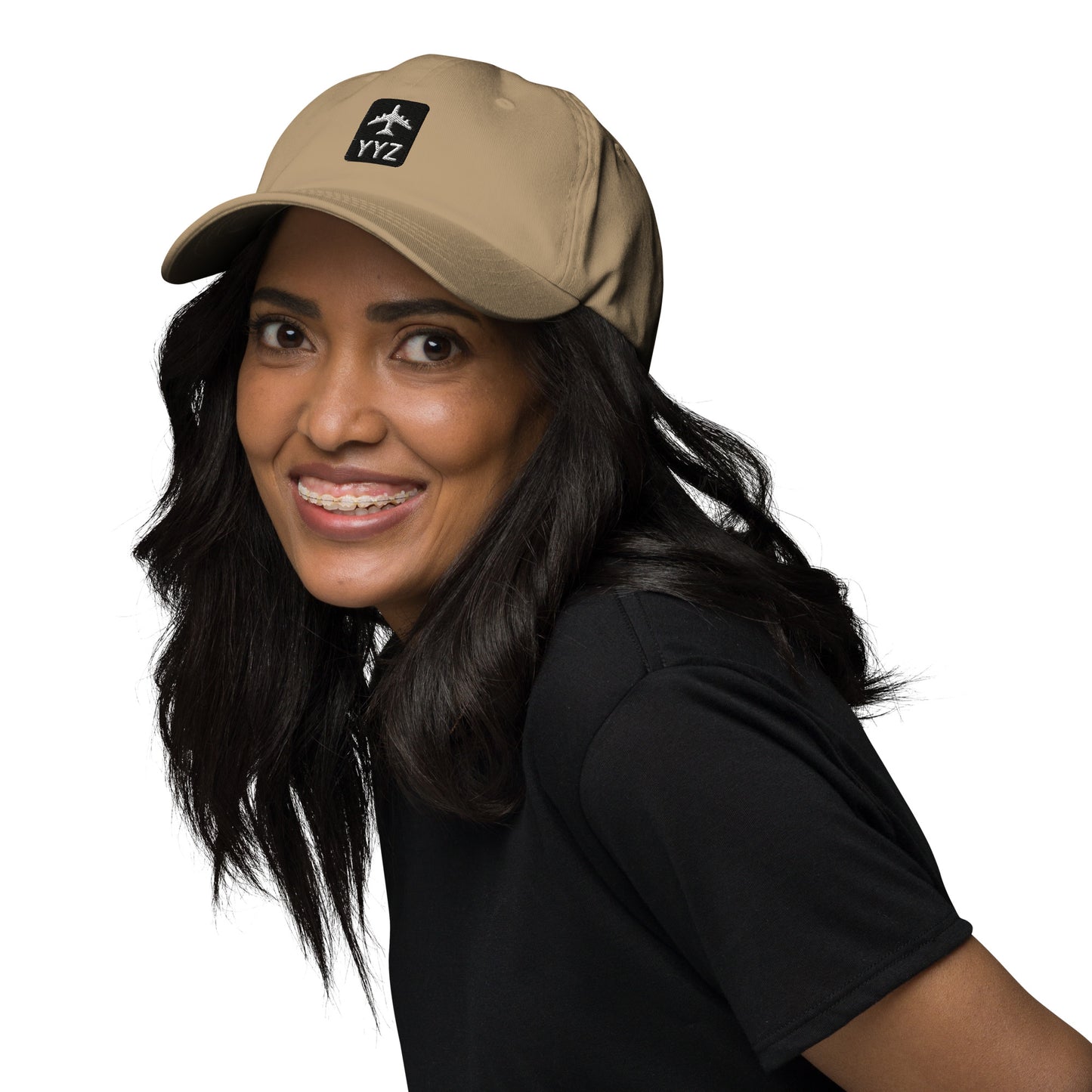 Jetliner Baseball Cap • Khaki • YYZ Toronto • YHM Designs - Image 05