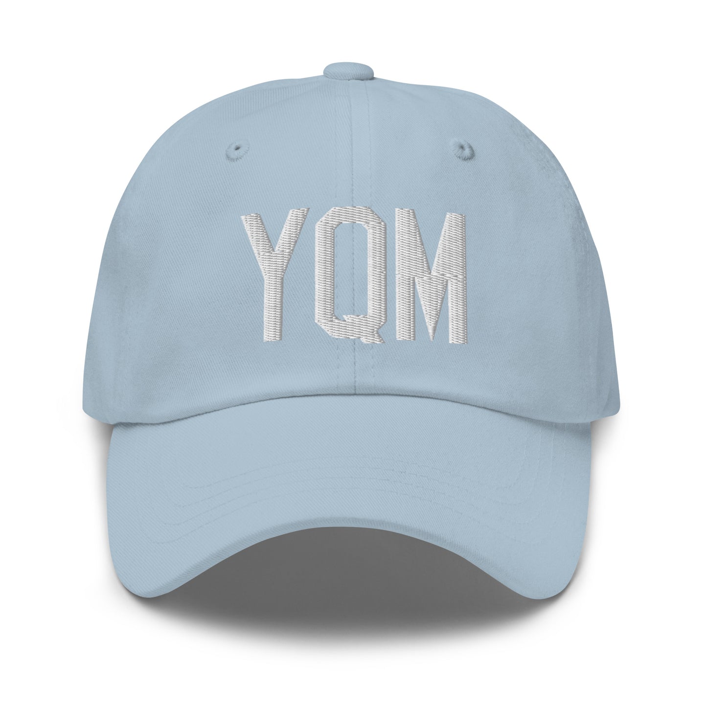 Airport Code Baseball Cap - White • YQM Moncton • YHM Designs - Image 28