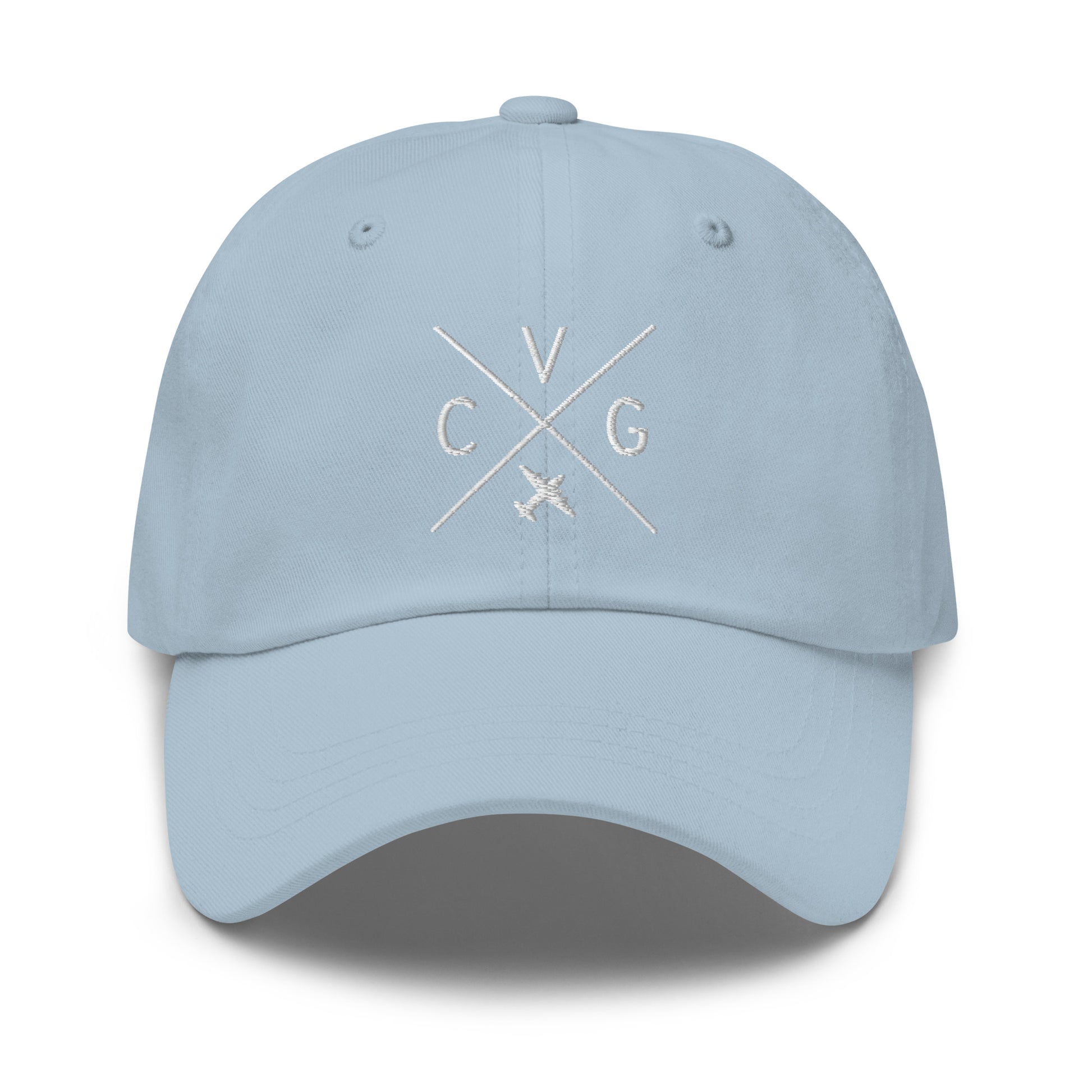 Crossed-X Dad Hat - White • CVG Cincinnati • YHM Designs - Image 28