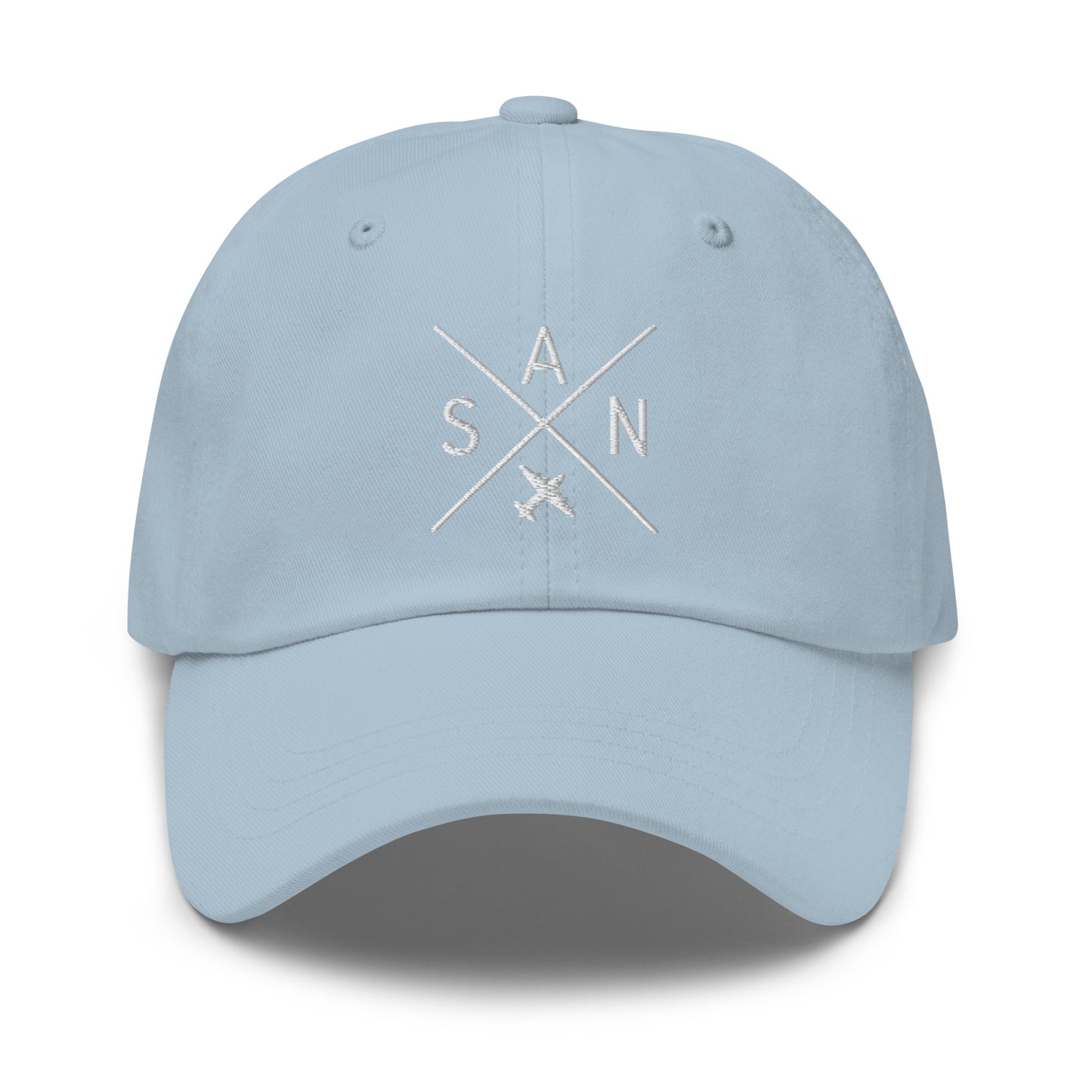 Crossed-X Dad Hat - White • SAN San Diego • YHM Designs - Image 28