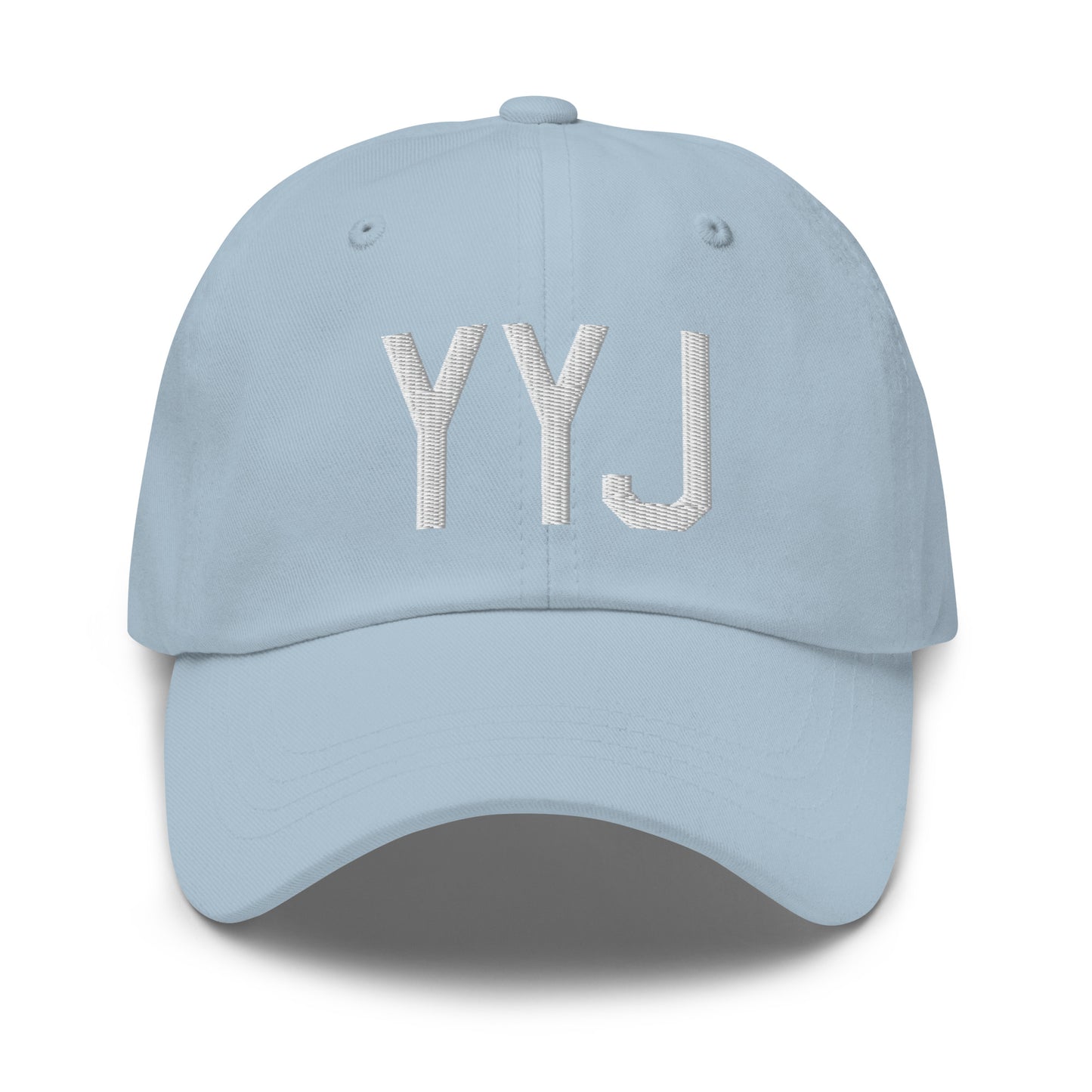 Airport Code Baseball Cap - White • YYJ Victoria • YHM Designs - Image 28
