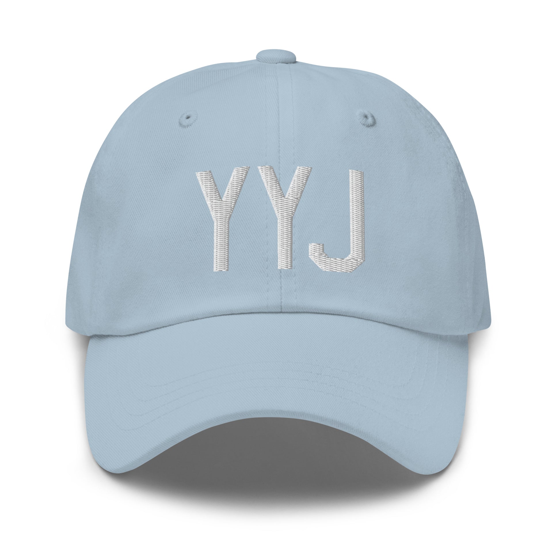 Airport Code Baseball Cap - White • YYJ Victoria • YHM Designs - Image 28