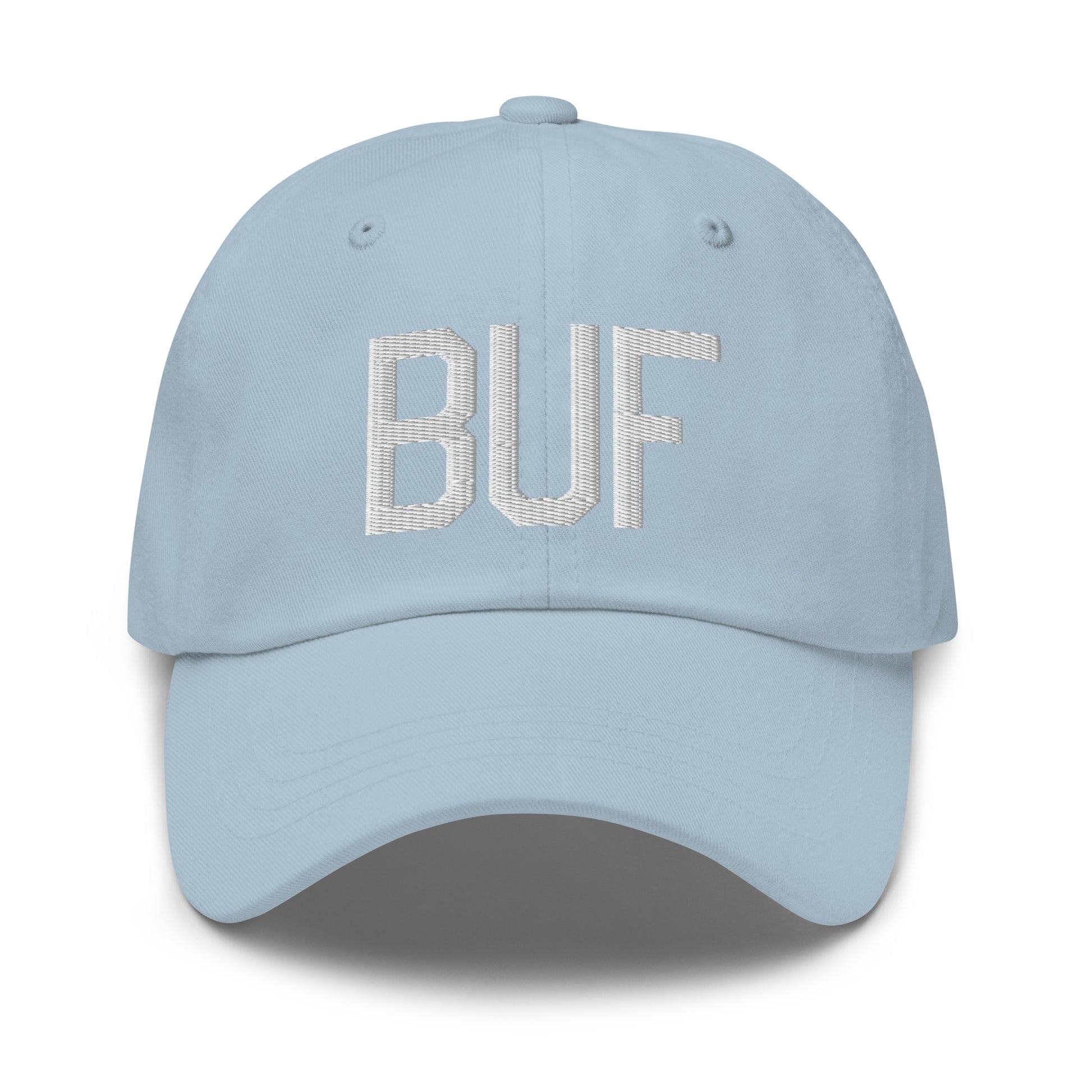 Airport Code Baseball Cap - White • BUF Buffalo • YHM Designs - Image 28