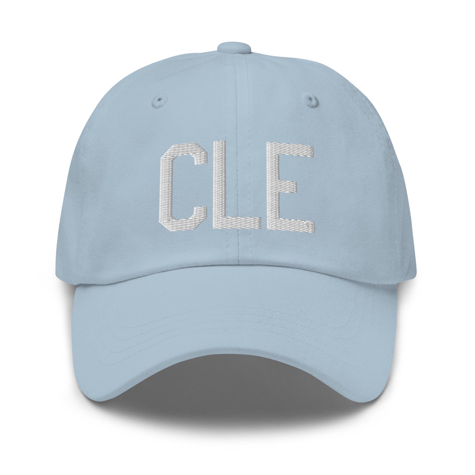 Airport Code Baseball Cap - White • CLE Cleveland • YHM Designs - Image 28