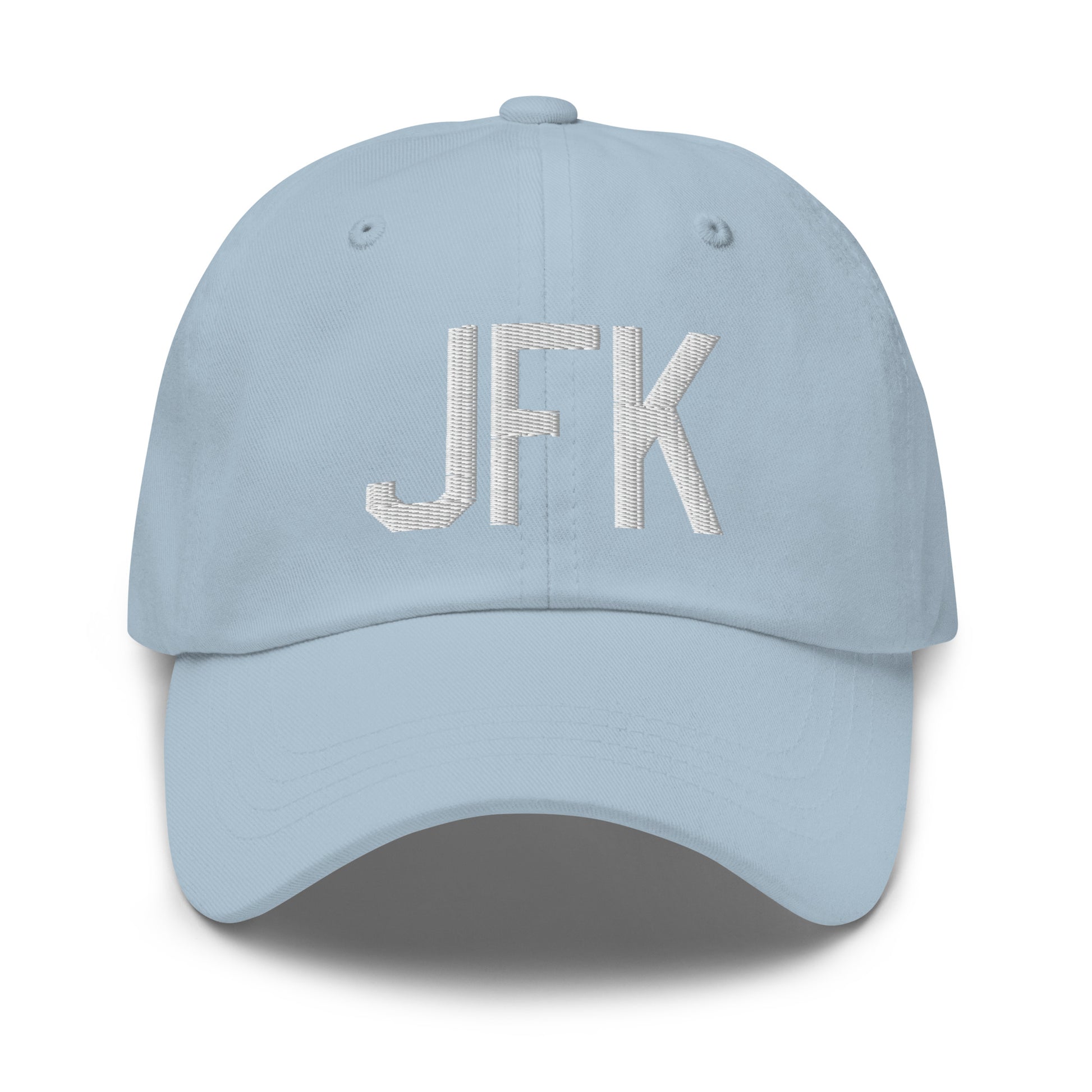 Airport Code Baseball Cap - White • JFK New York City • YHM Designs - Image 28