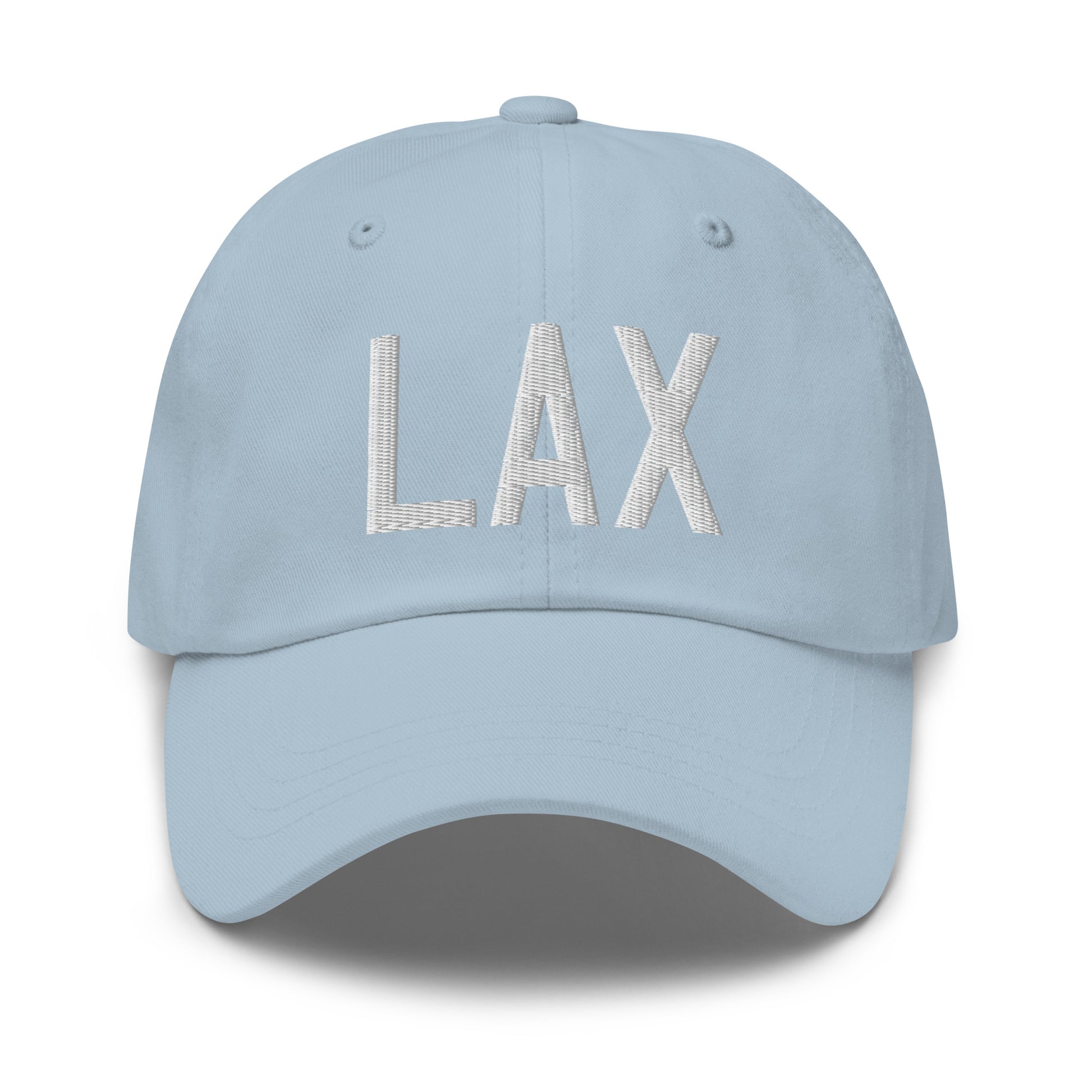 Airport Code Baseball Cap - White • LAX Los Angeles • YHM Designs - Image 28