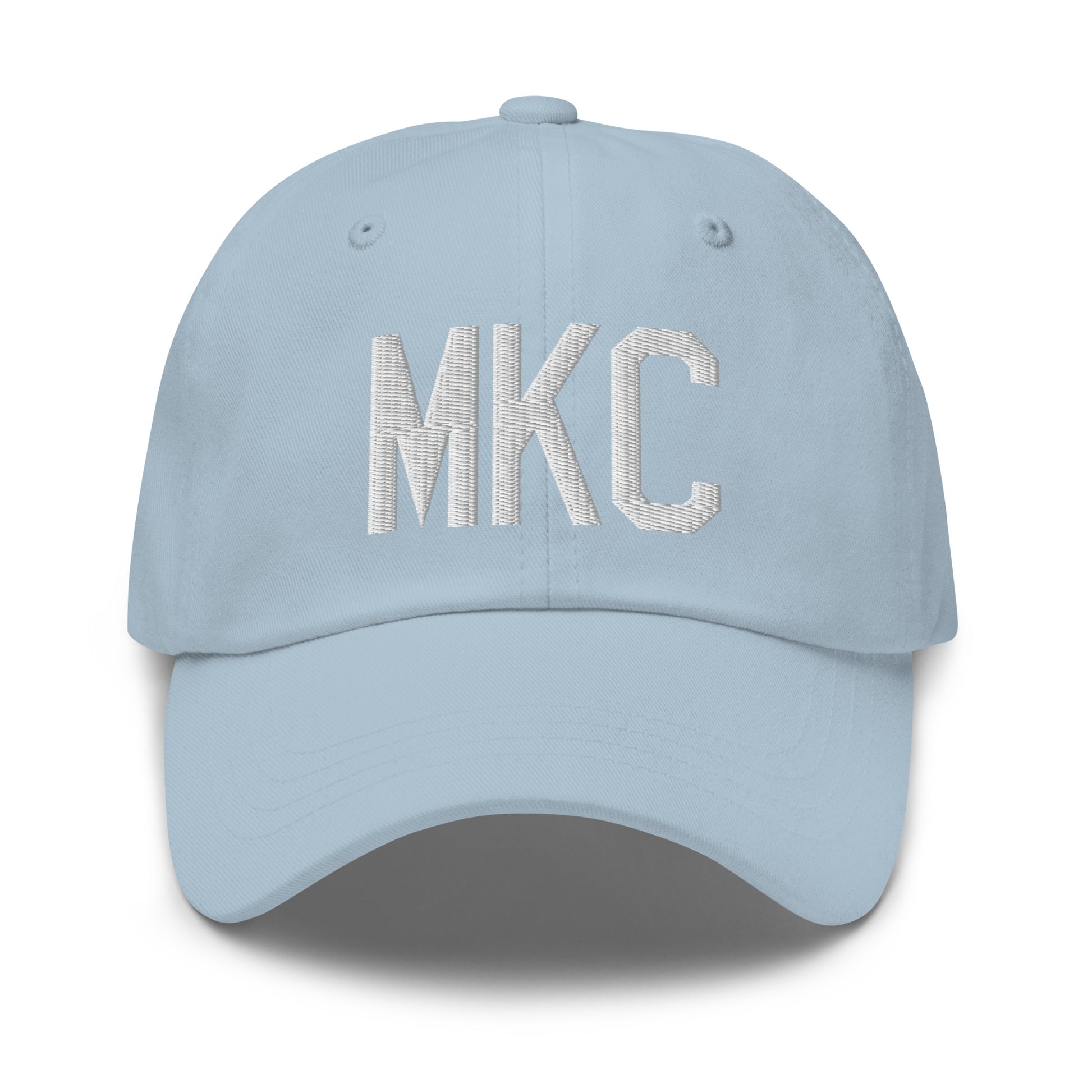 Airport Code Baseball Cap - White • MKC Kansas City • YHM Designs - Image 28