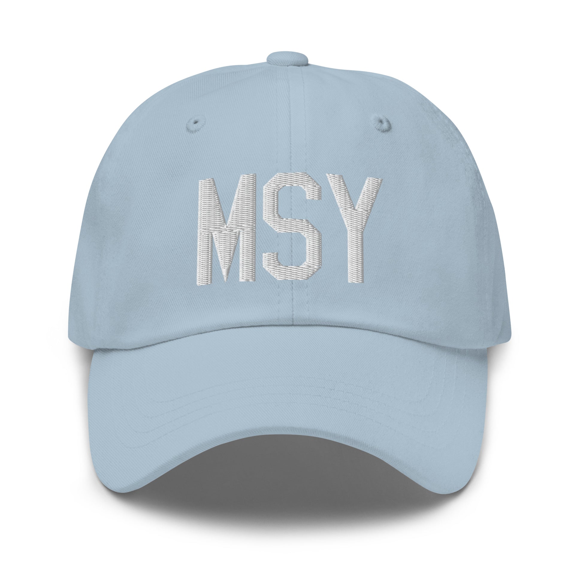Airport Code Baseball Cap - White • MSY New Orleans • YHM Designs - Image 28