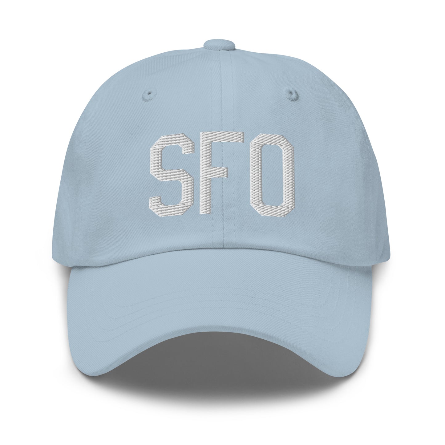 Airport Code Baseball Cap - White • SFO San Francisco • YHM Designs - Image 28