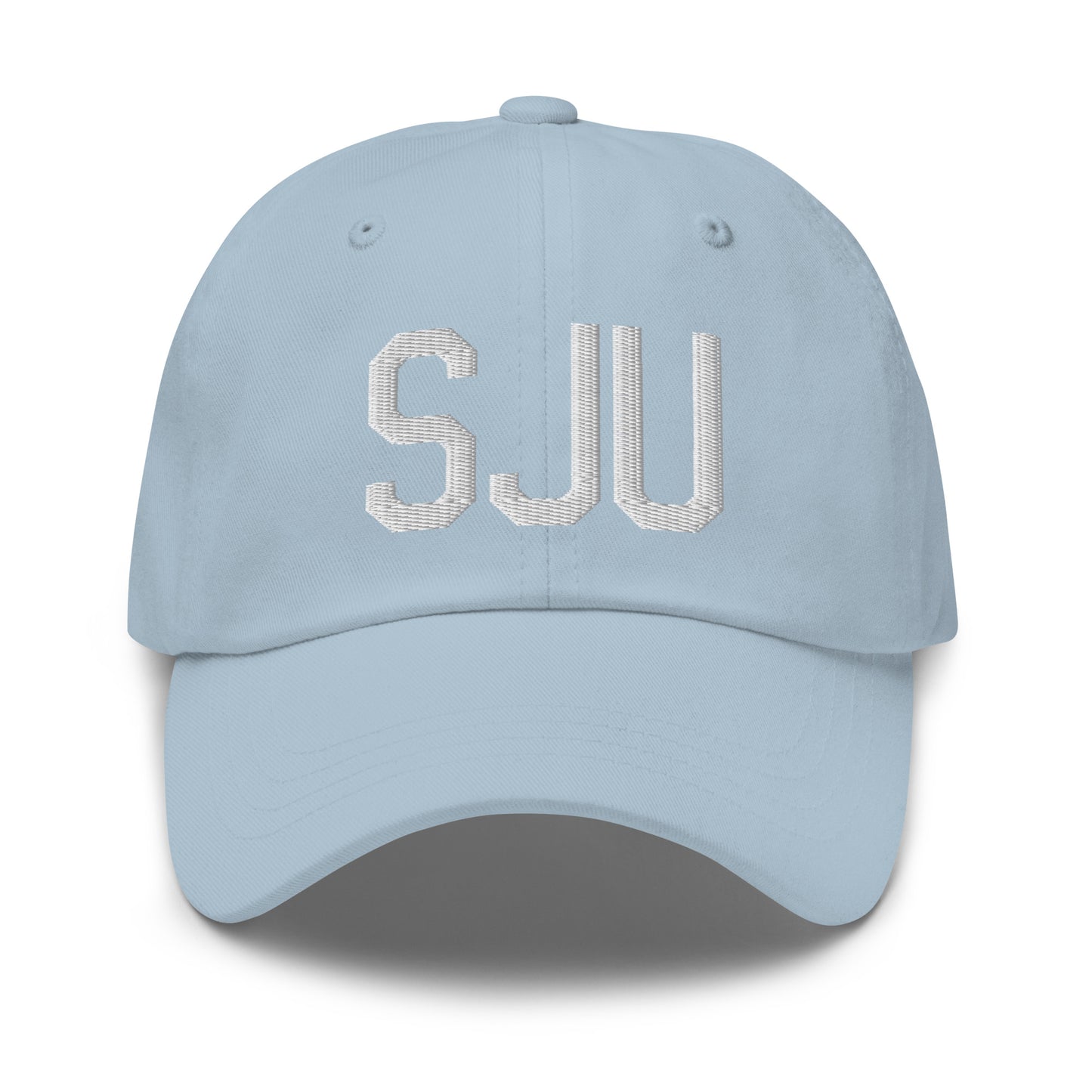 Airport Code Baseball Cap - White • SJU San Juan • YHM Designs - Image 28