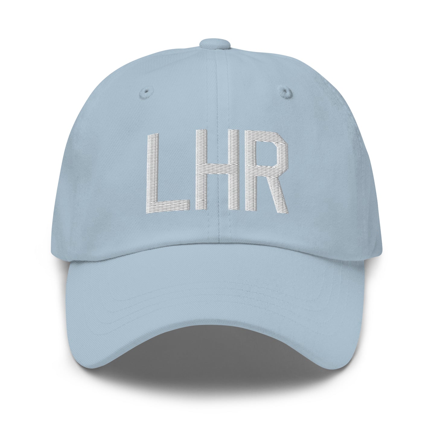 Airport Code Baseball Cap - White • LHR London • YHM Designs - Image 28