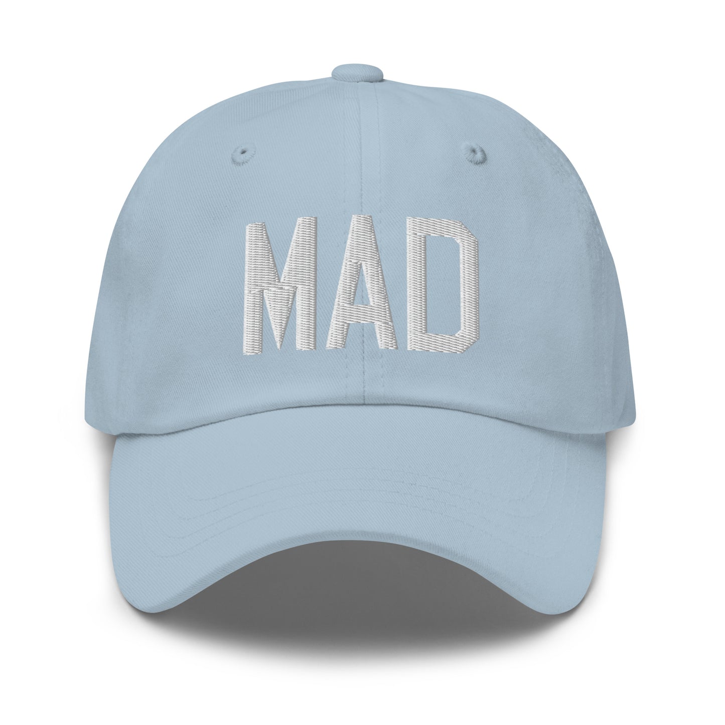Airport Code Baseball Cap - White • MAD Madrid • YHM Designs - Image 28