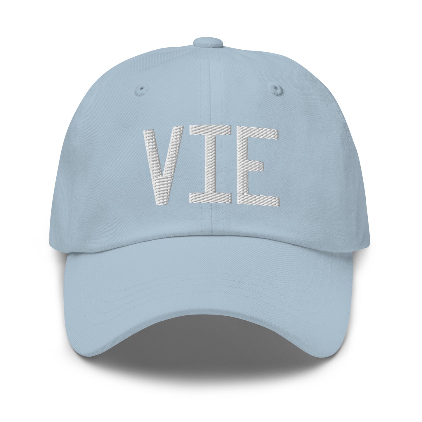 Airport Code Baseball Cap - White • VIE Vienna • YHM Designs - Image 28