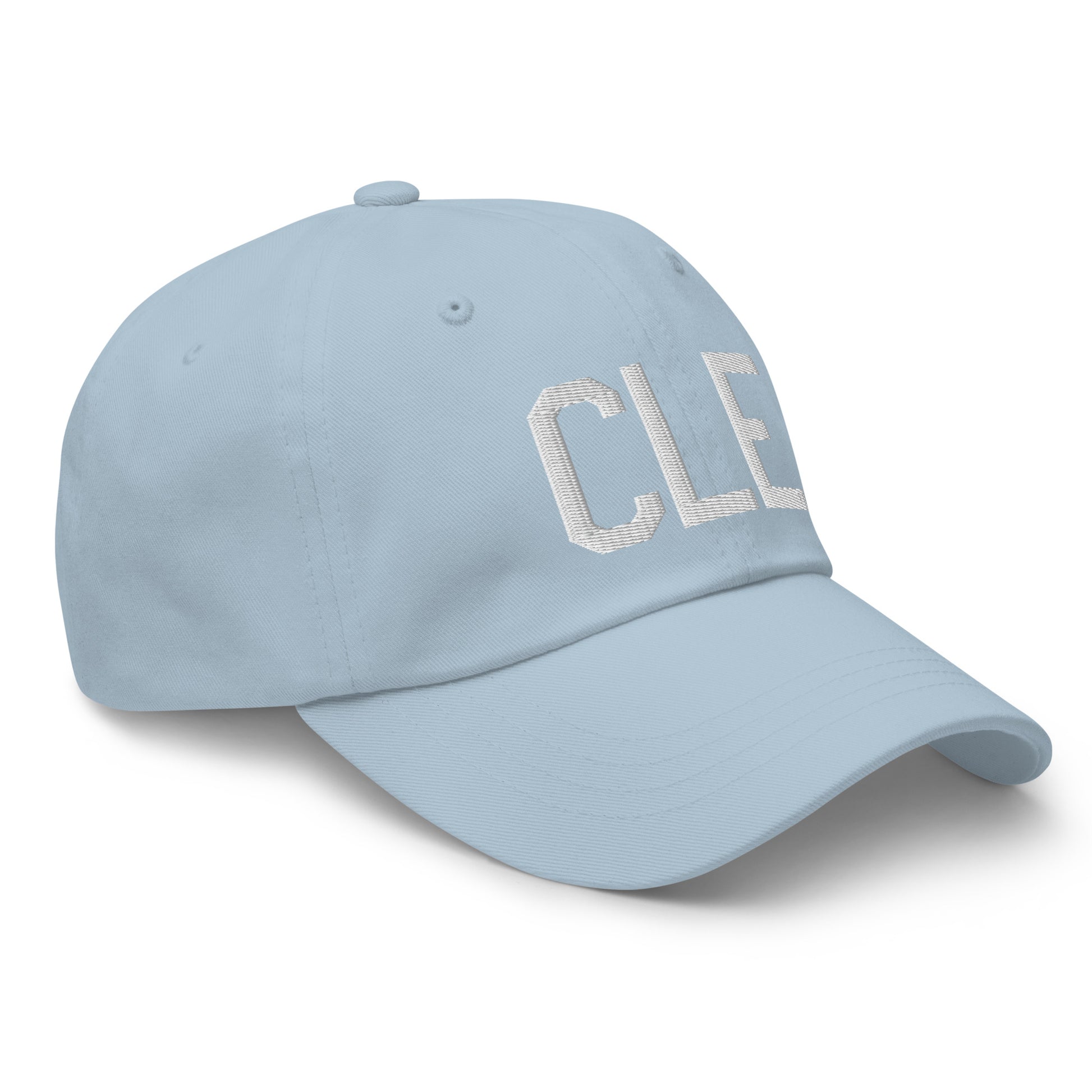 Airport Code Baseball Cap - White • CLE Cleveland • YHM Designs - Image 29