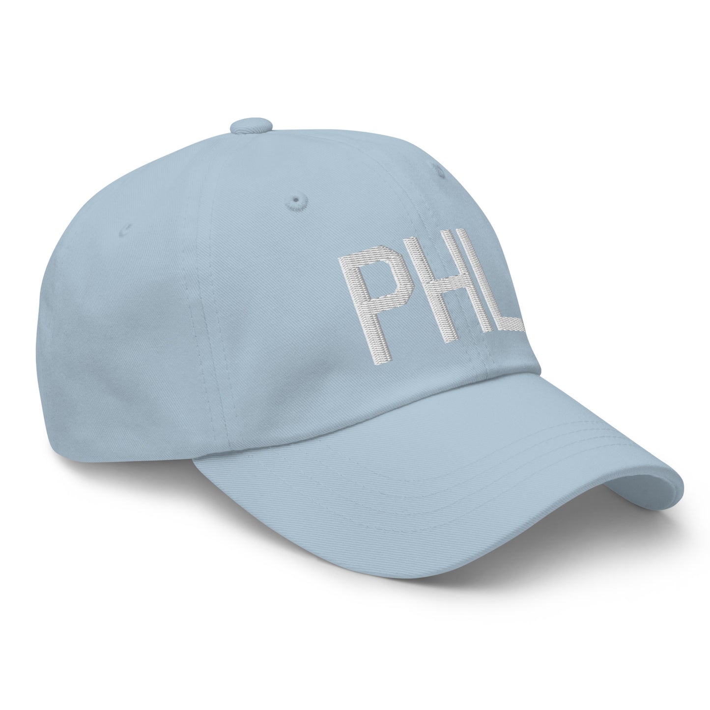 Airport Code Baseball Cap - White • PHL Philadelphia • YHM Designs - Image 29