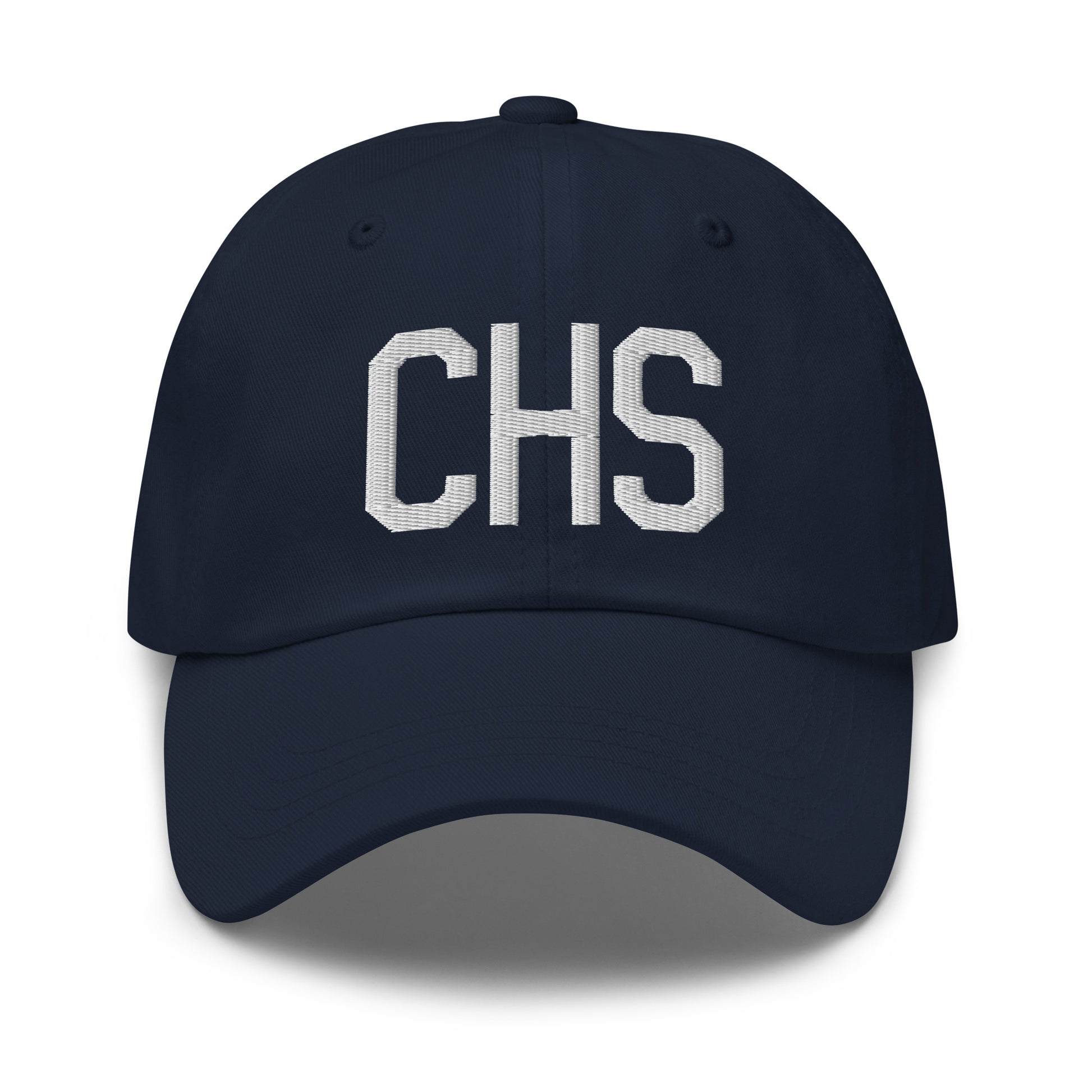 Airport Code Baseball Cap - White • CHS Charleston • YHM Designs - Image 16