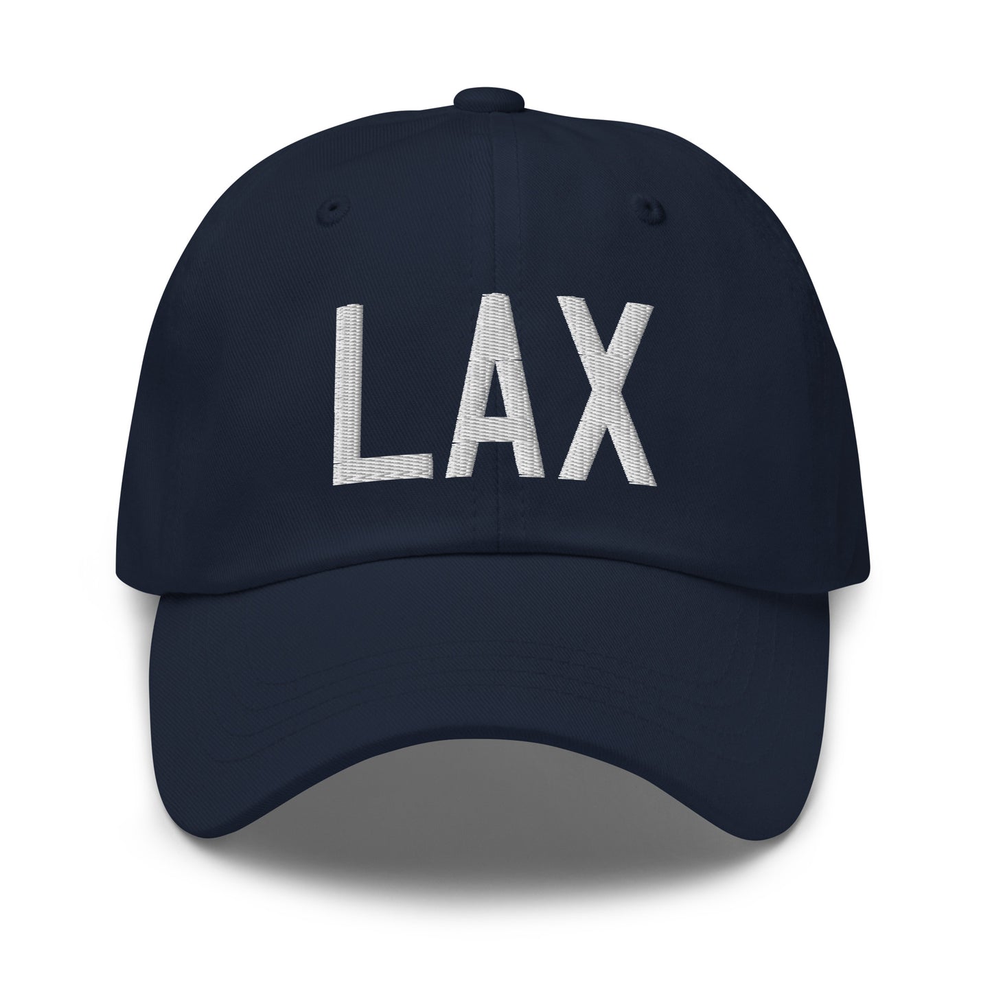 Airport Code Baseball Cap - White • LAX Los Angeles • YHM Designs - Image 16