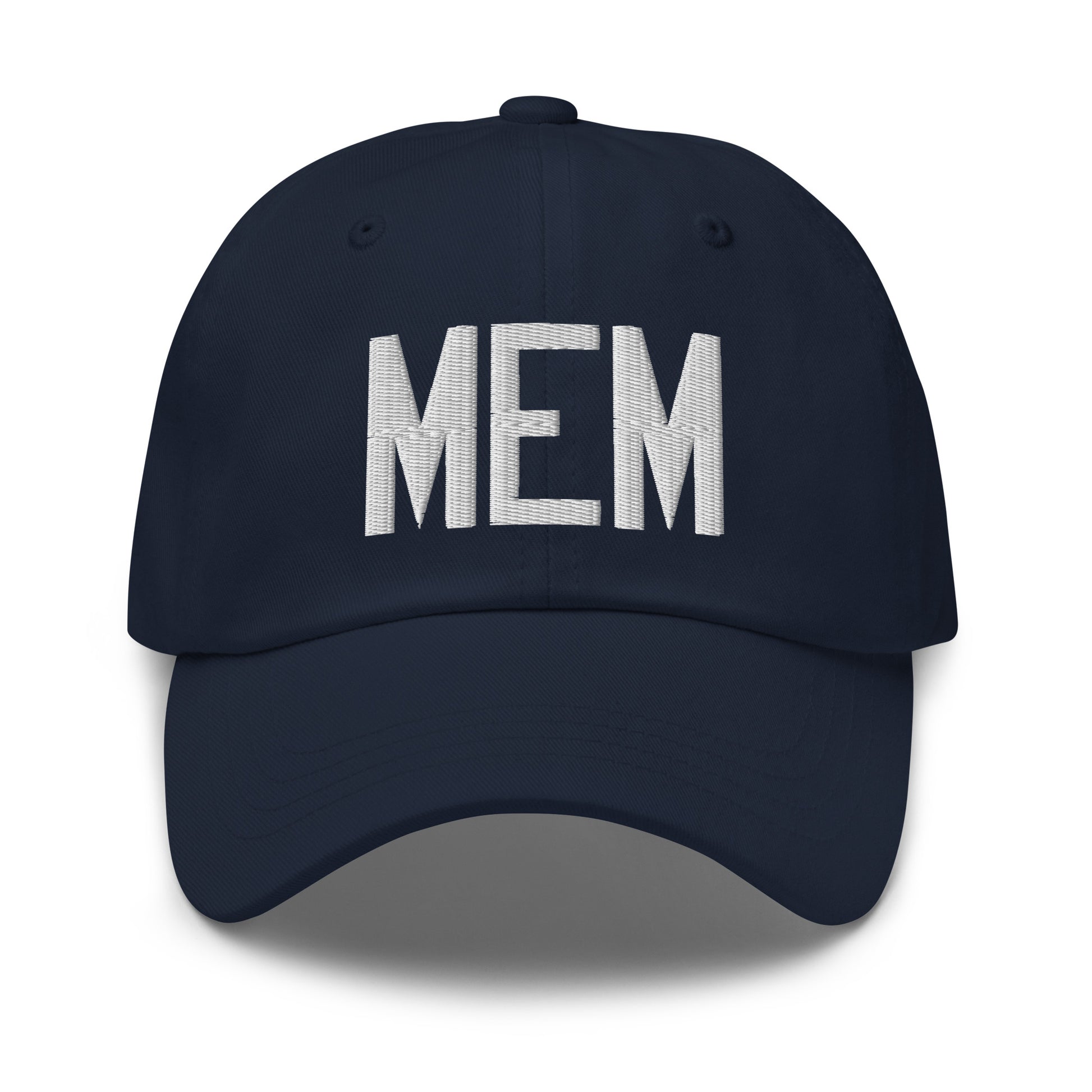Airport Code Baseball Cap - White • MEM Memphis • YHM Designs - Image 16