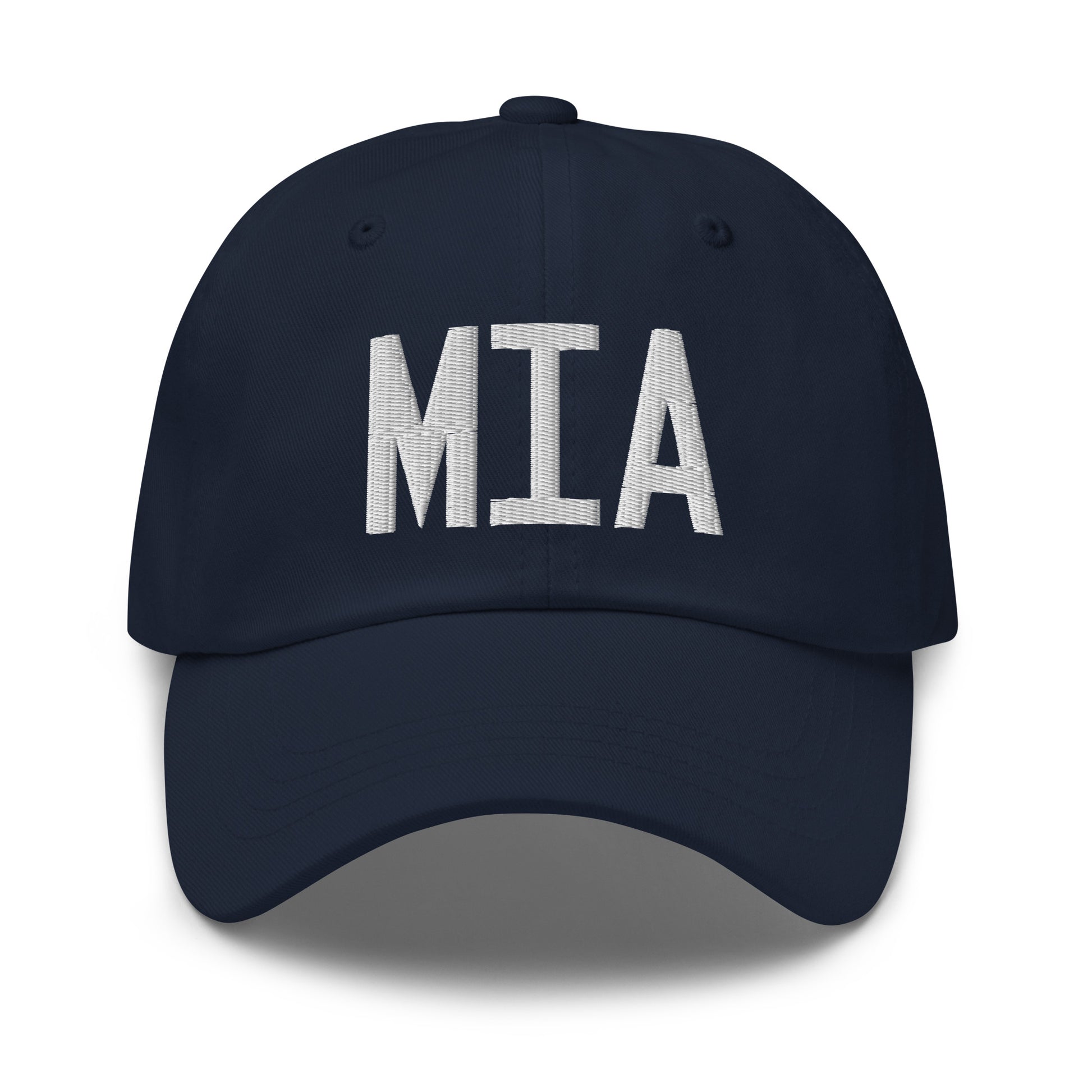 Airport Code Baseball Cap - White • MIA Miami • YHM Designs - Image 16