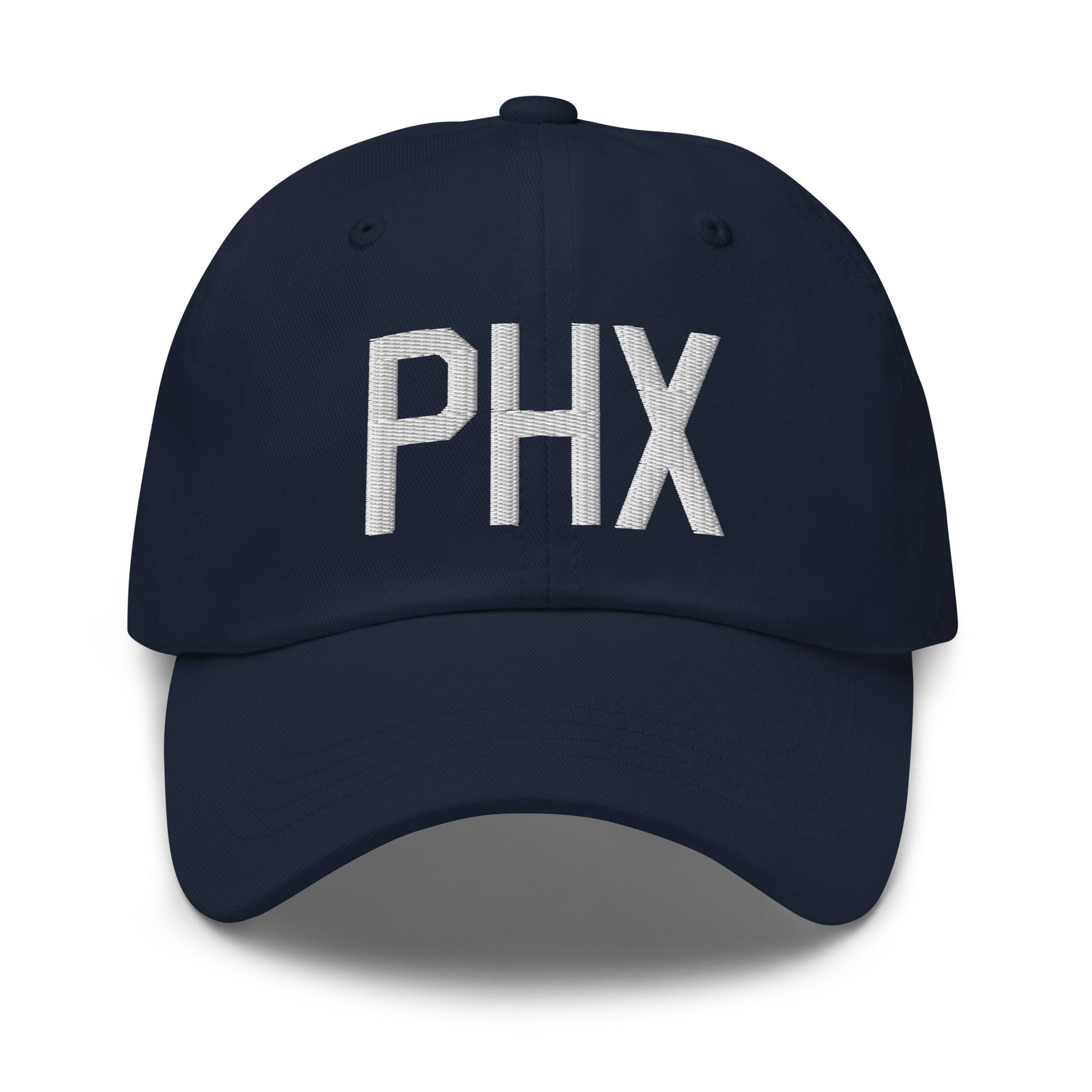 Airport Code Baseball Cap - White • PHX Phoenix • YHM Designs - Image 16