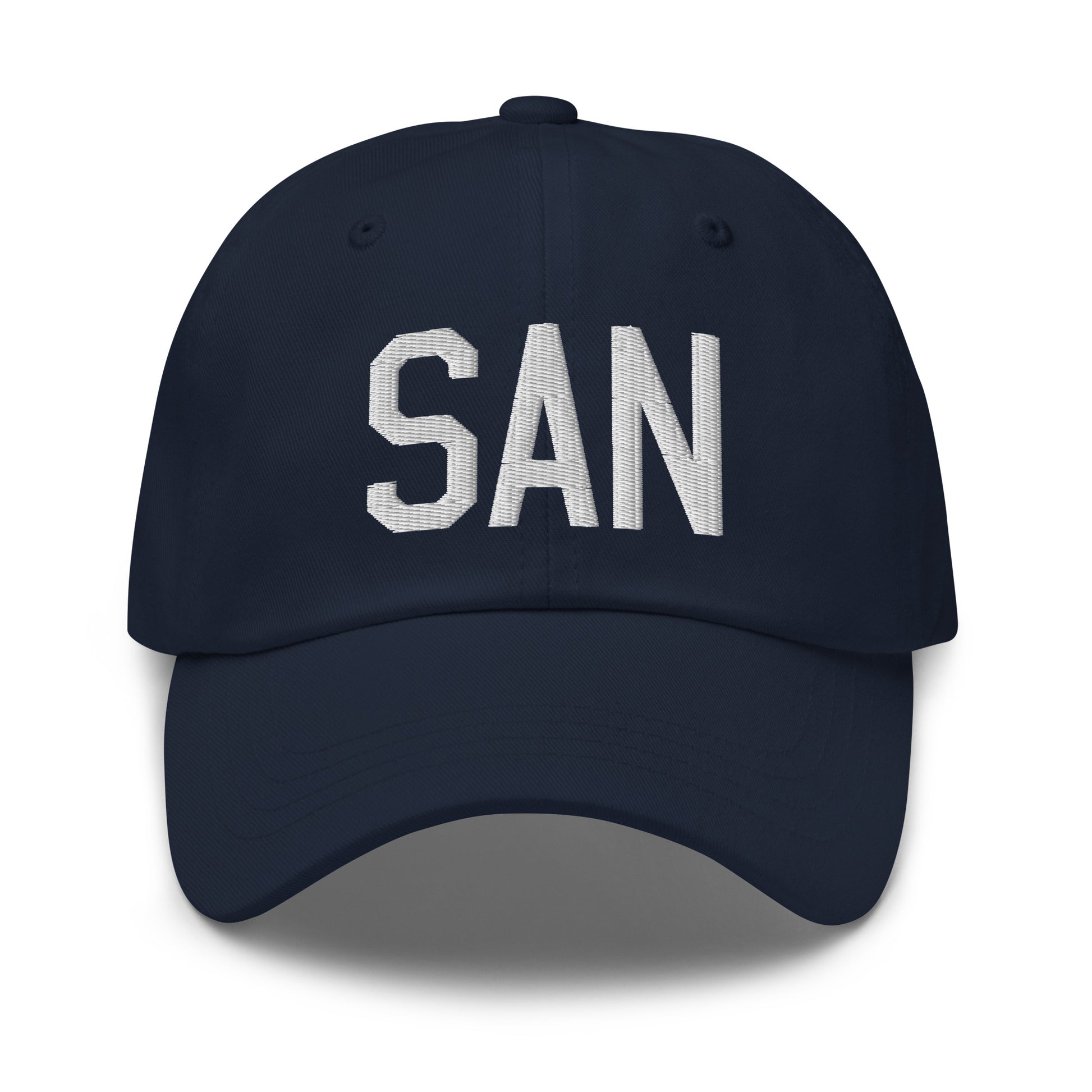 Airport Code Baseball Cap - White • SAN San Diego • YHM Designs - Image 16
