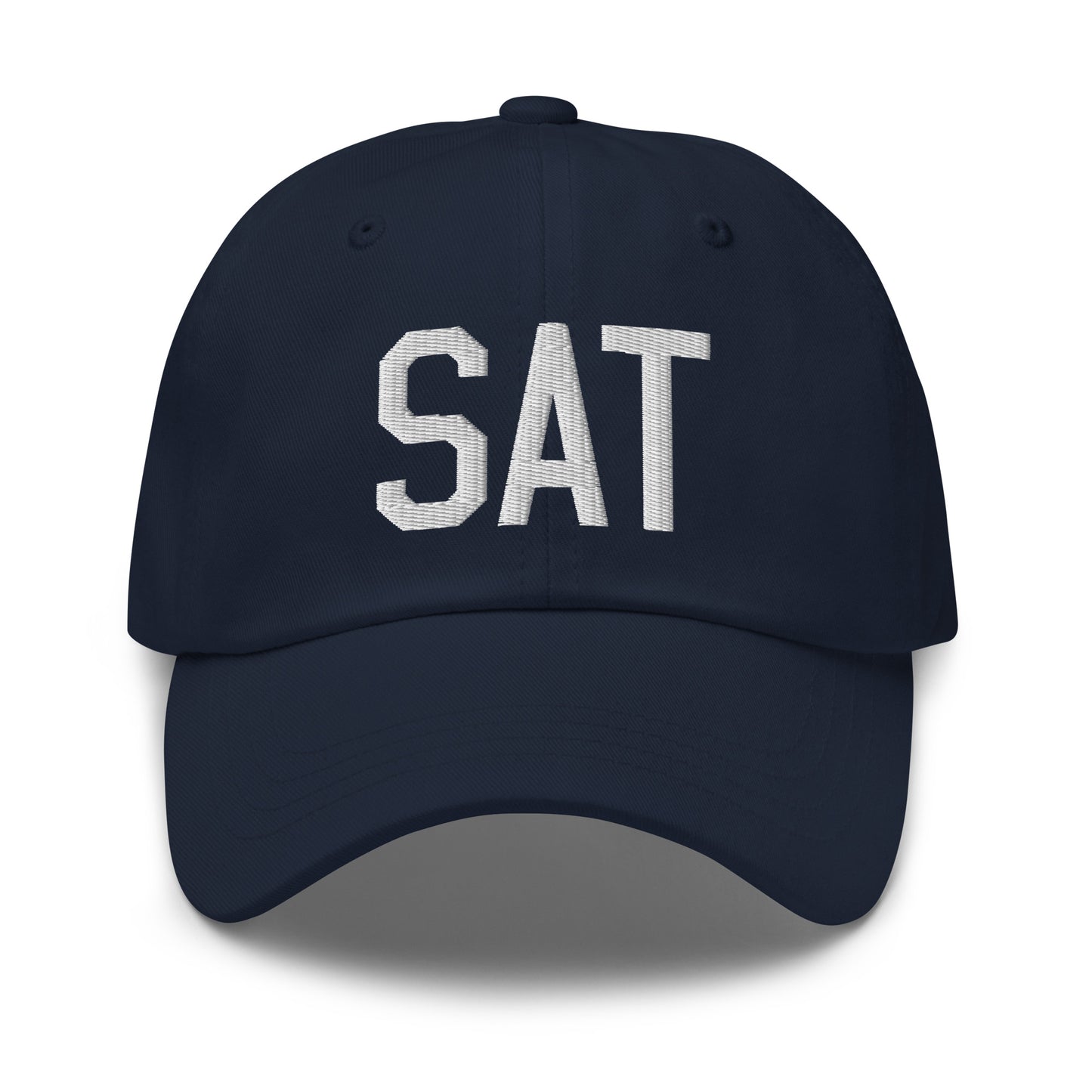 Airport Code Baseball Cap - White • SAT San Antonio • YHM Designs - Image 16