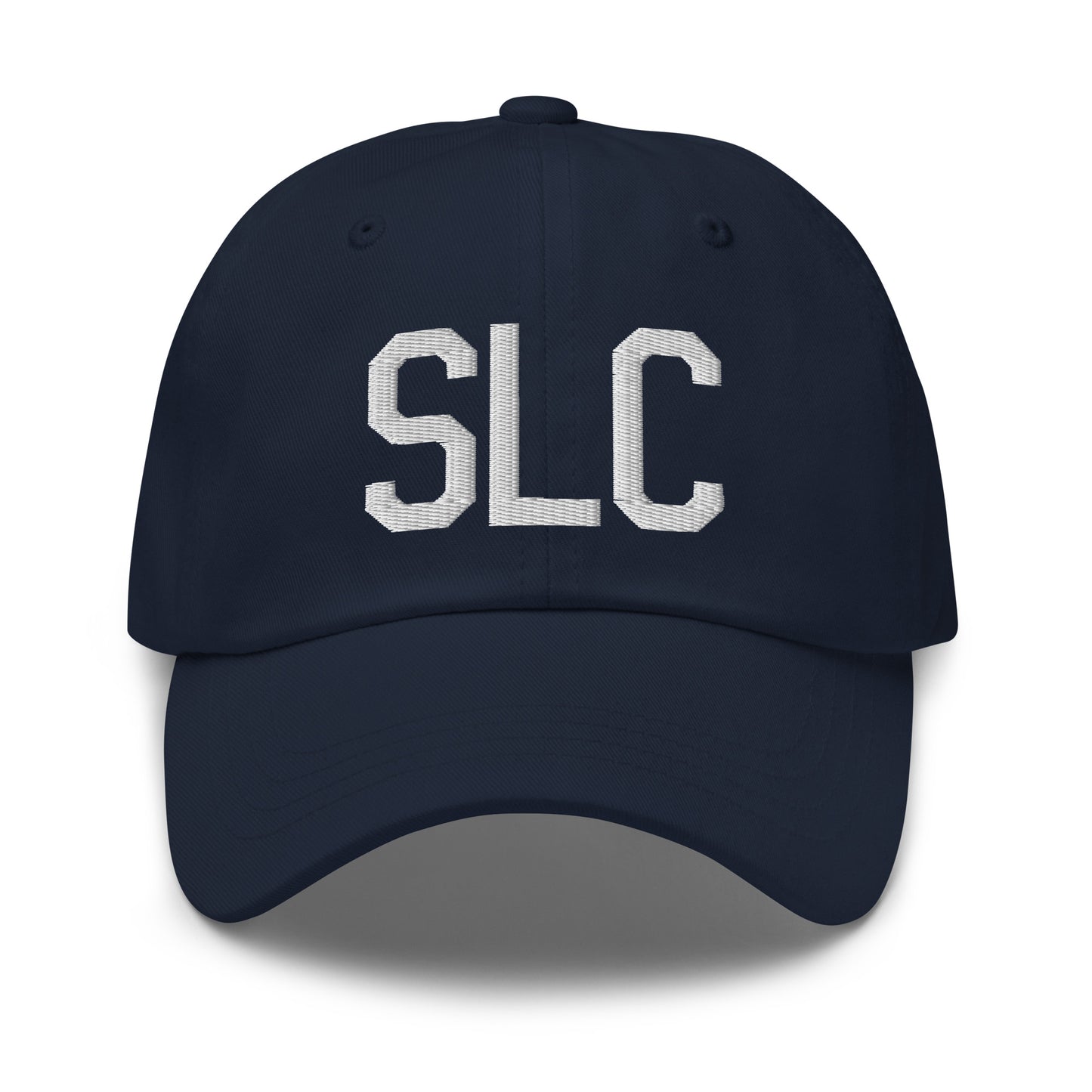 Airport Code Baseball Cap - White • SLC Salt Lake City • YHM Designs - Image 16