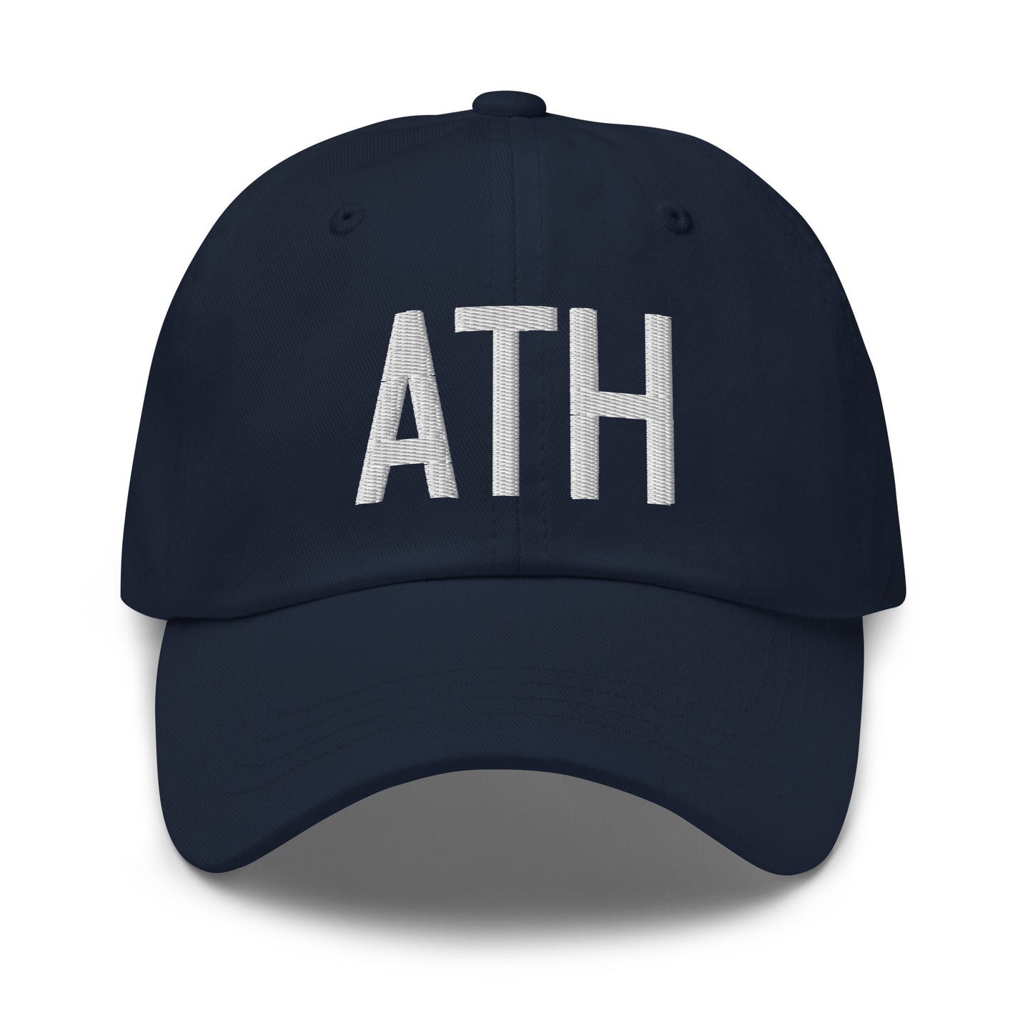 Airport Code Baseball Cap - White • ATH Athens • YHM Designs - Image 16