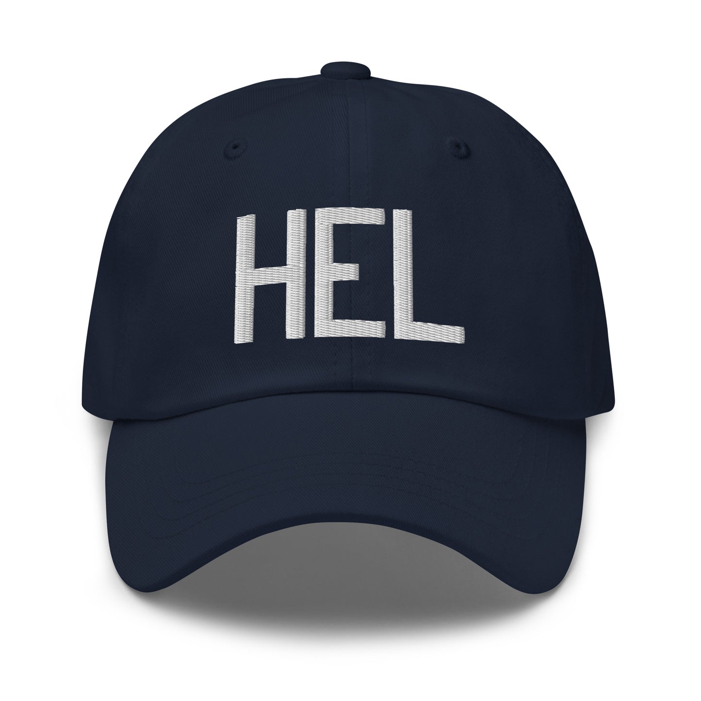 Airport Code Baseball Cap - White • HEL Helsinki • YHM Designs - Image 16