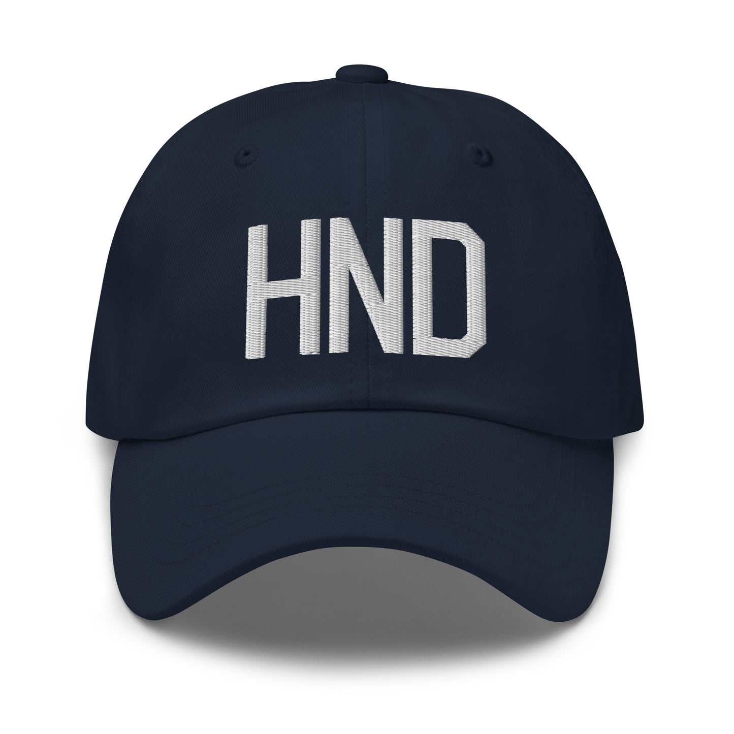 Airport Code Baseball Cap - White • HND Tokyo • YHM Designs - Image 16