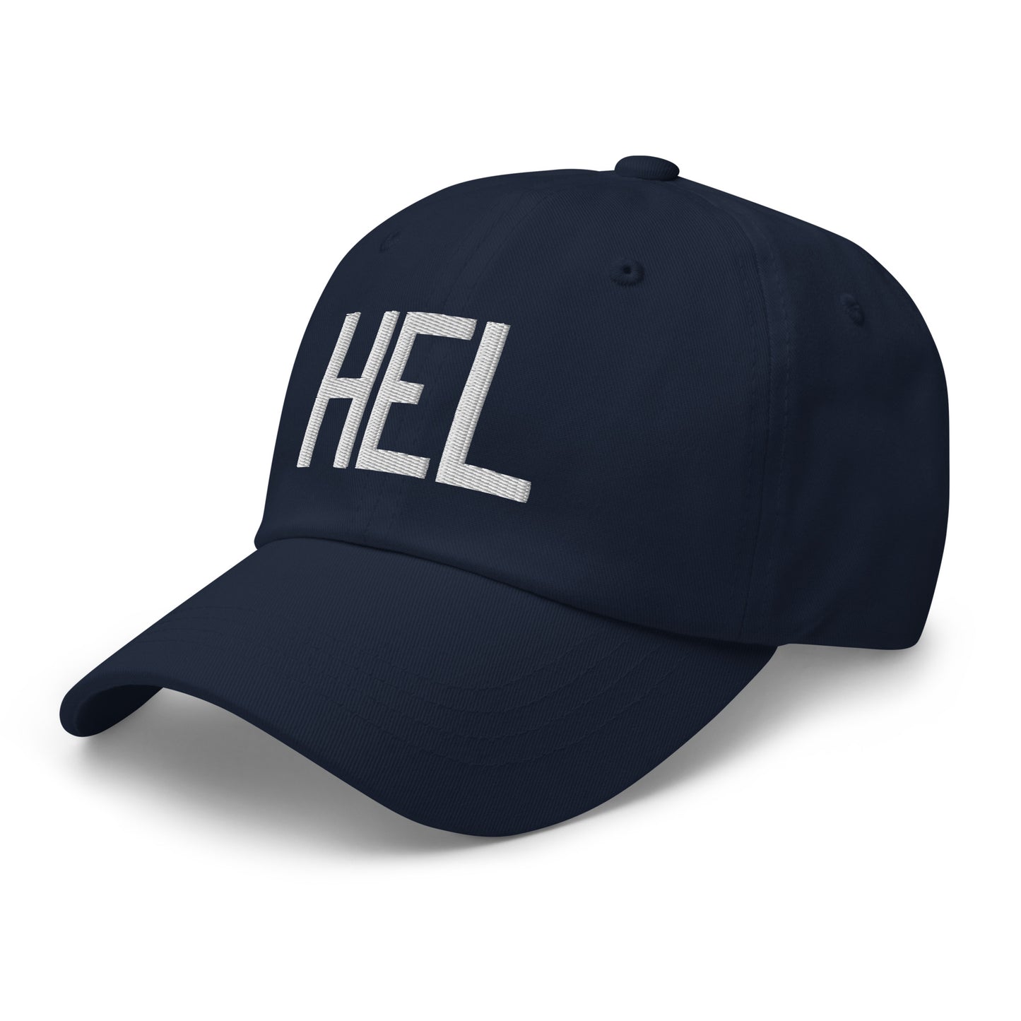Airport Code Baseball Cap - White • HEL Helsinki • YHM Designs - Image 18