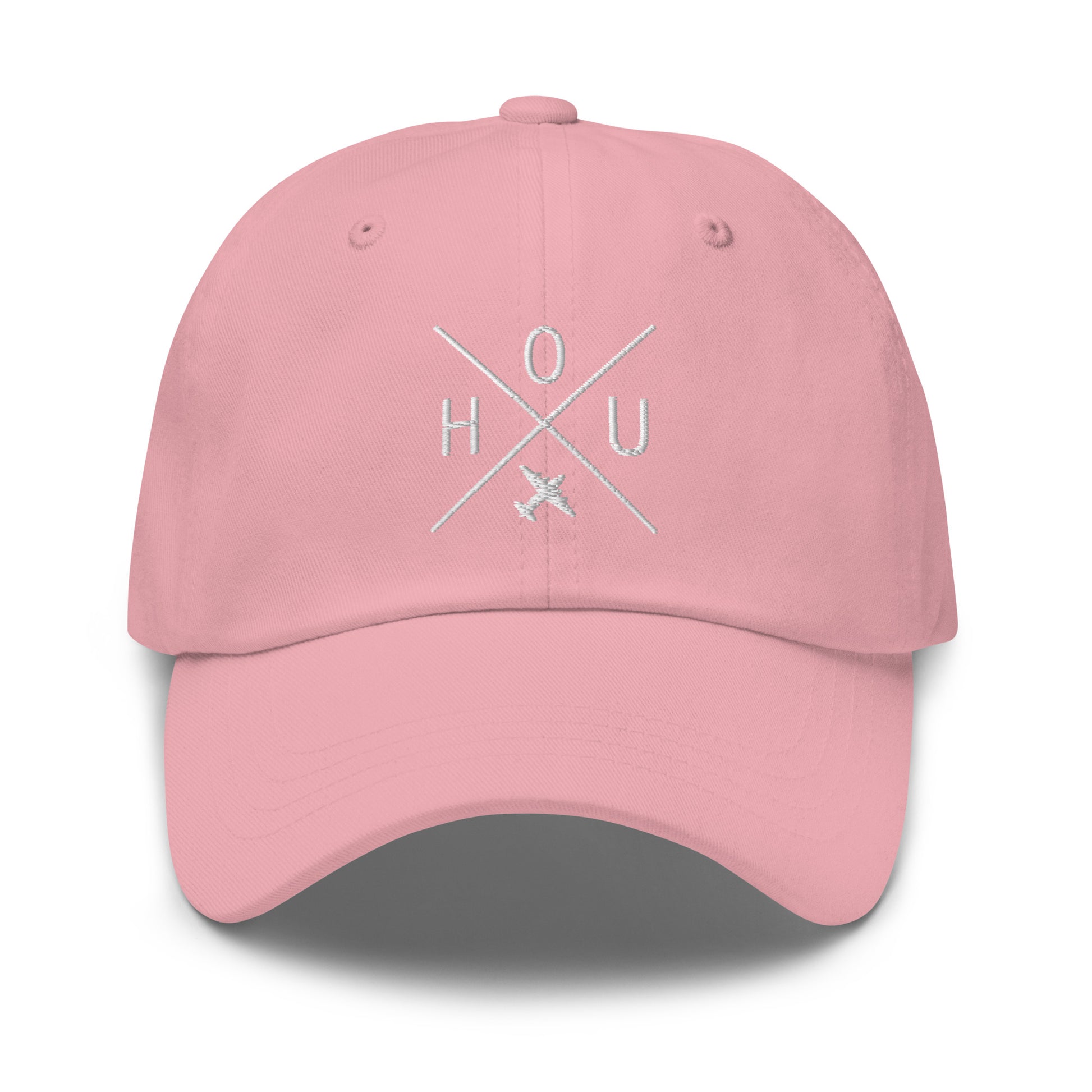 Crossed-X Dad Hat - White • HOU Houston • YHM Designs - Image 25