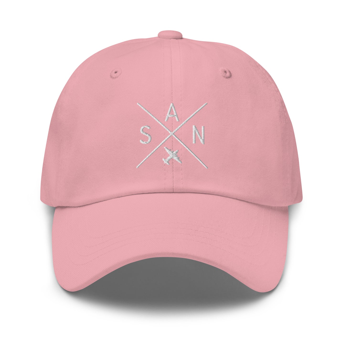 Crossed-X Dad Hat - White • SAN San Diego • YHM Designs - Image 25