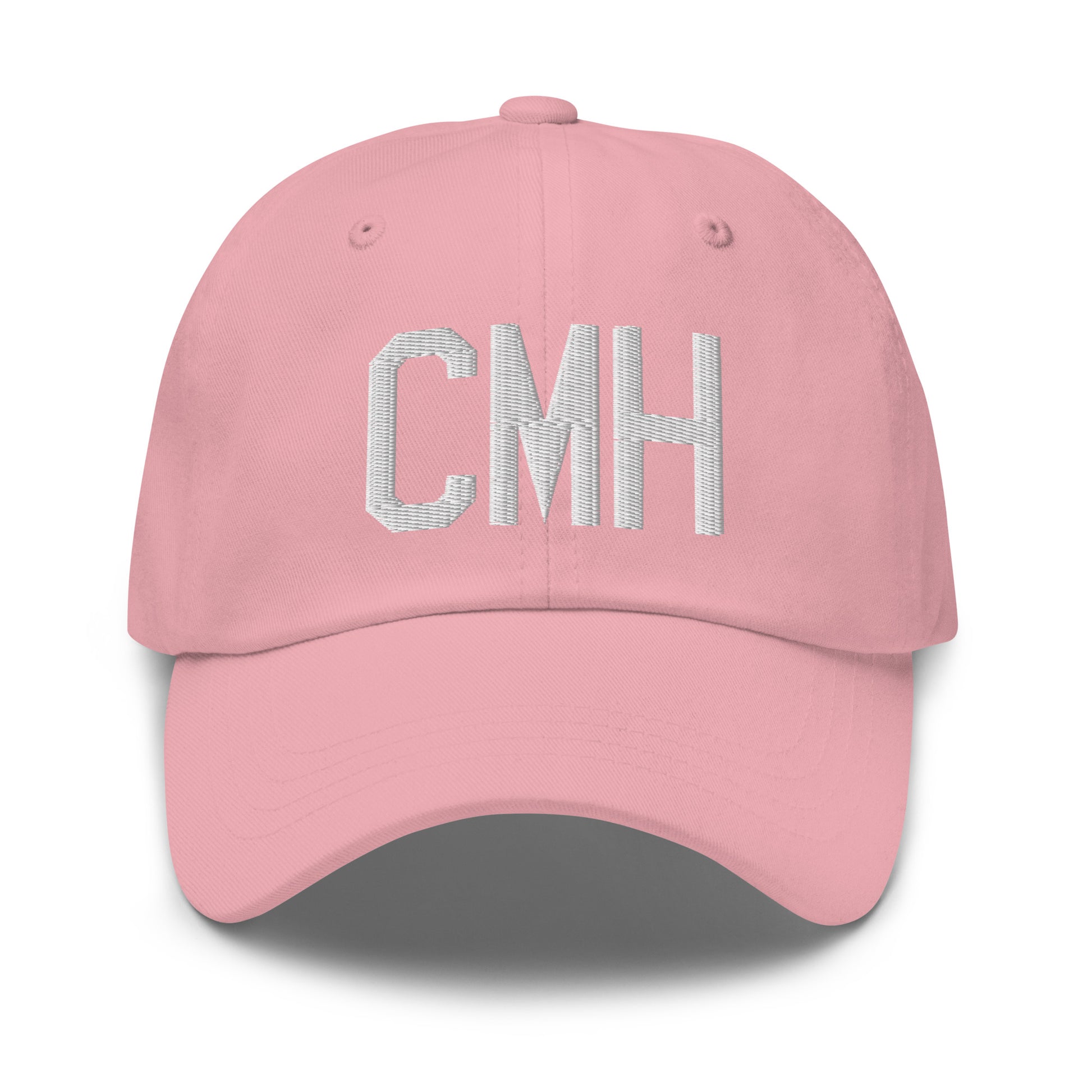 Airport Code Baseball Cap - White • CMH Columbus • YHM Designs - Image 25