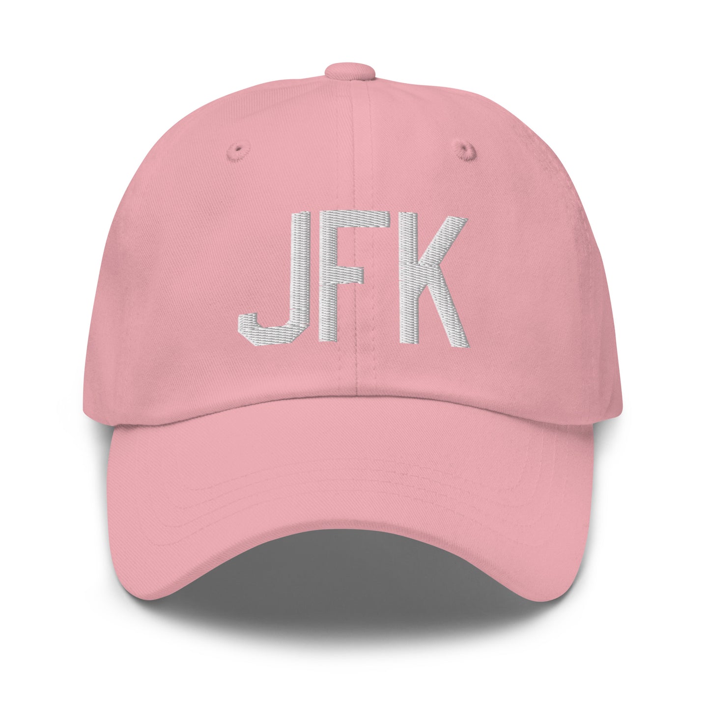 Airport Code Baseball Cap - White • JFK New York City • YHM Designs - Image 25