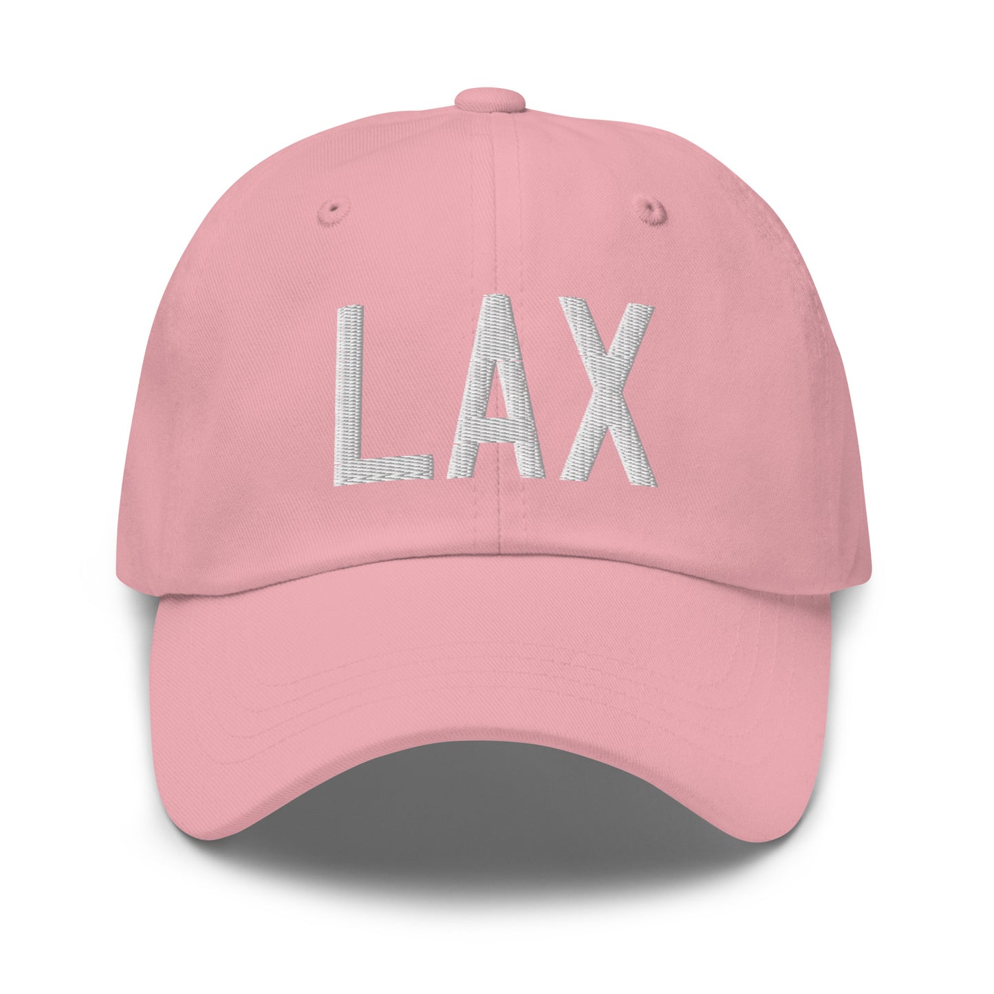 Airport Code Baseball Cap - White • LAX Los Angeles • YHM Designs - Image 25