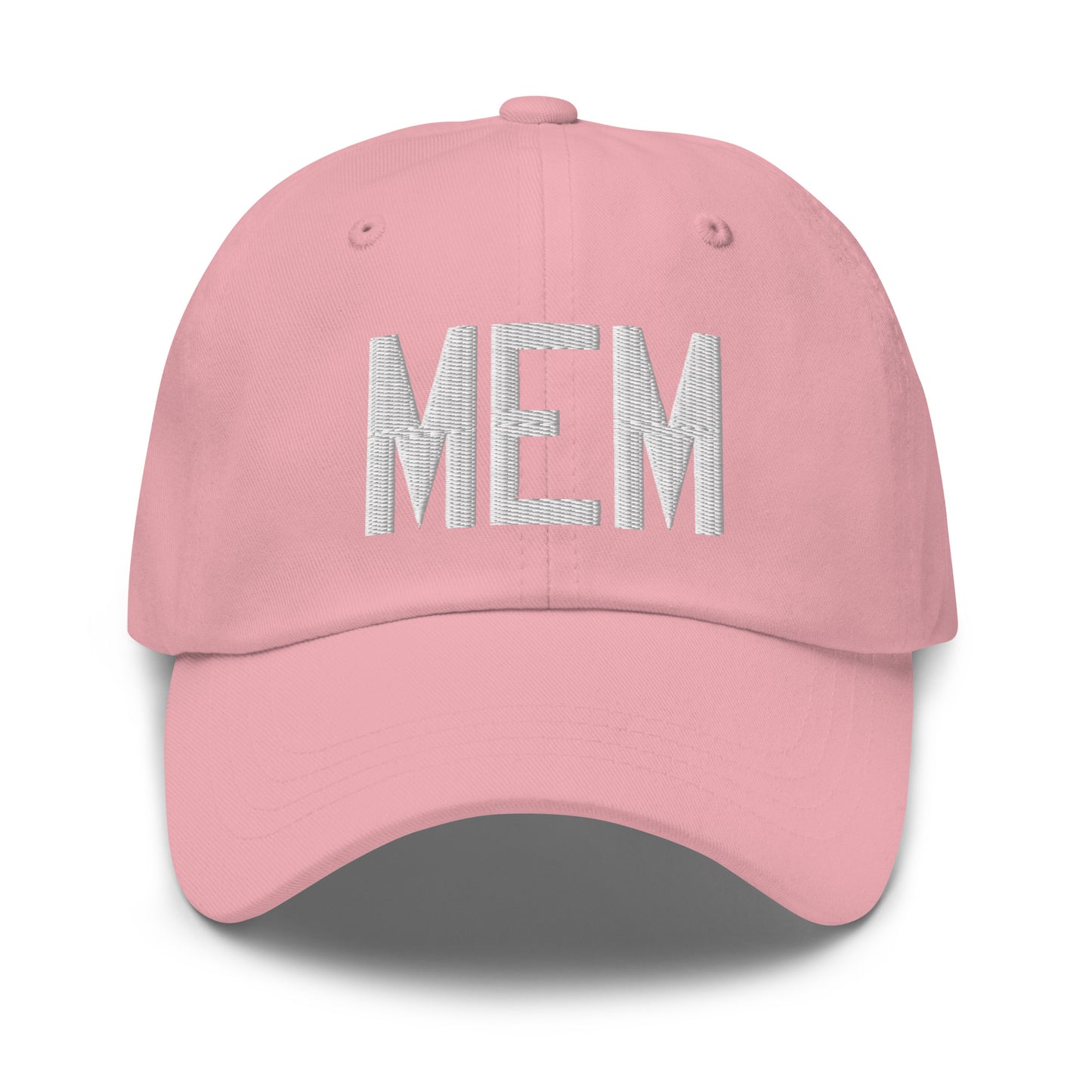 Airport Code Baseball Cap - White • MEM Memphis • YHM Designs - Image 25