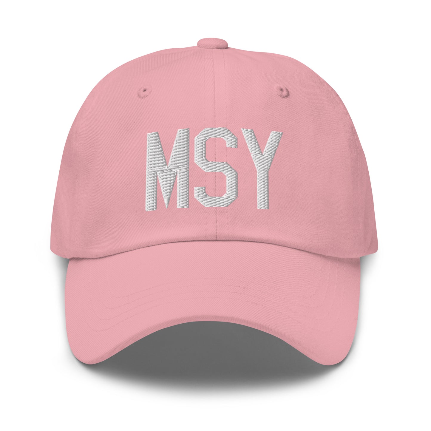 Airport Code Baseball Cap - White • MSY New Orleans • YHM Designs - Image 25