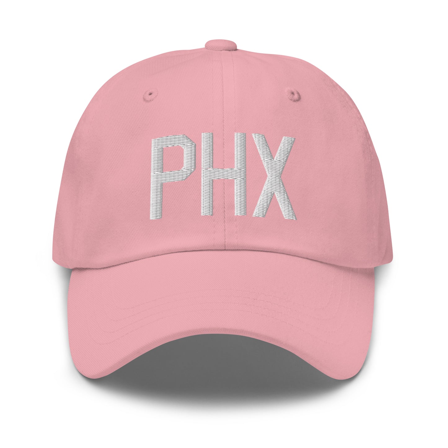 Airport Code Baseball Cap - White • PHX Phoenix • YHM Designs - Image 25