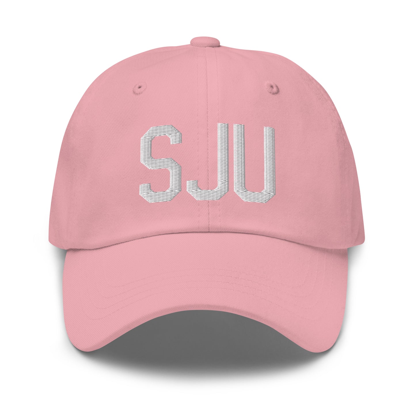 Airport Code Baseball Cap - White • SJU San Juan • YHM Designs - Image 25