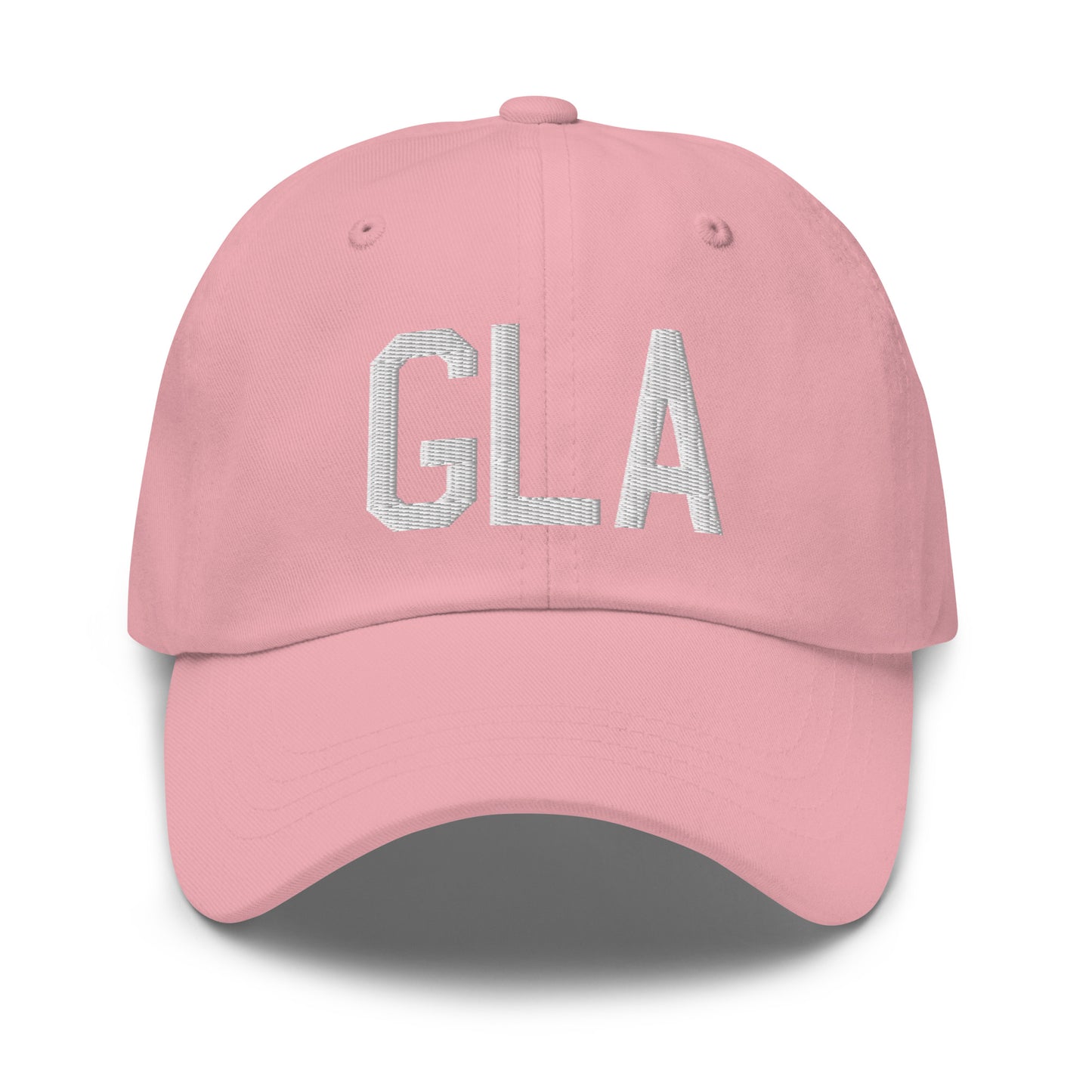 Airport Code Baseball Cap - White • GLA Glasgow • YHM Designs - Image 25