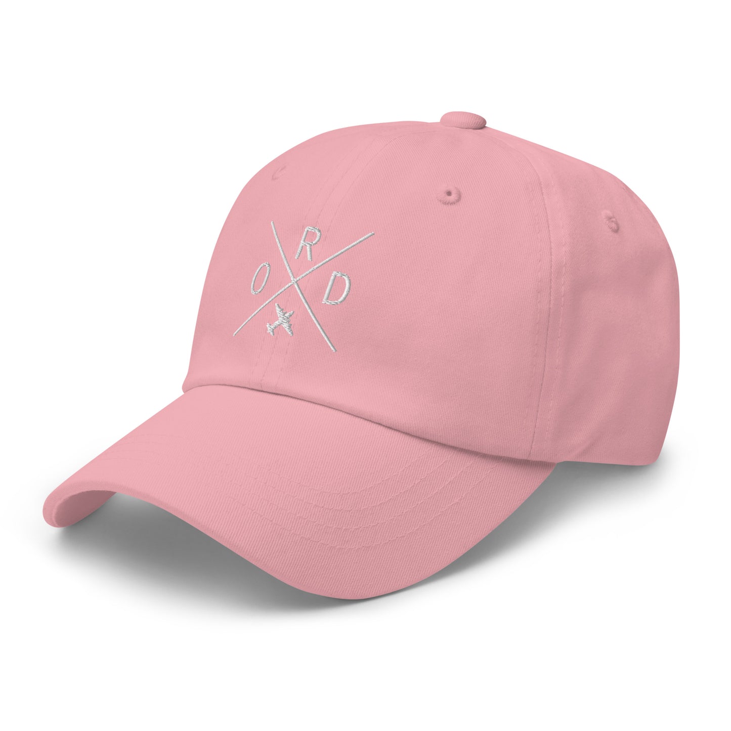 Crossed-X Dad Hat - White • ORD Chicago • YHM Designs - Image 27