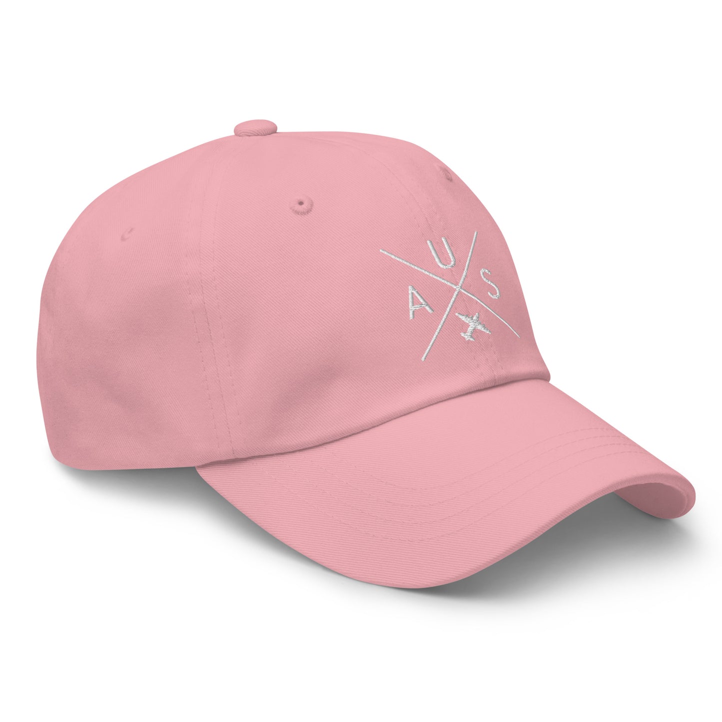 Crossed-X Dad Hat - White • AUS Austin • YHM Designs - Image 26