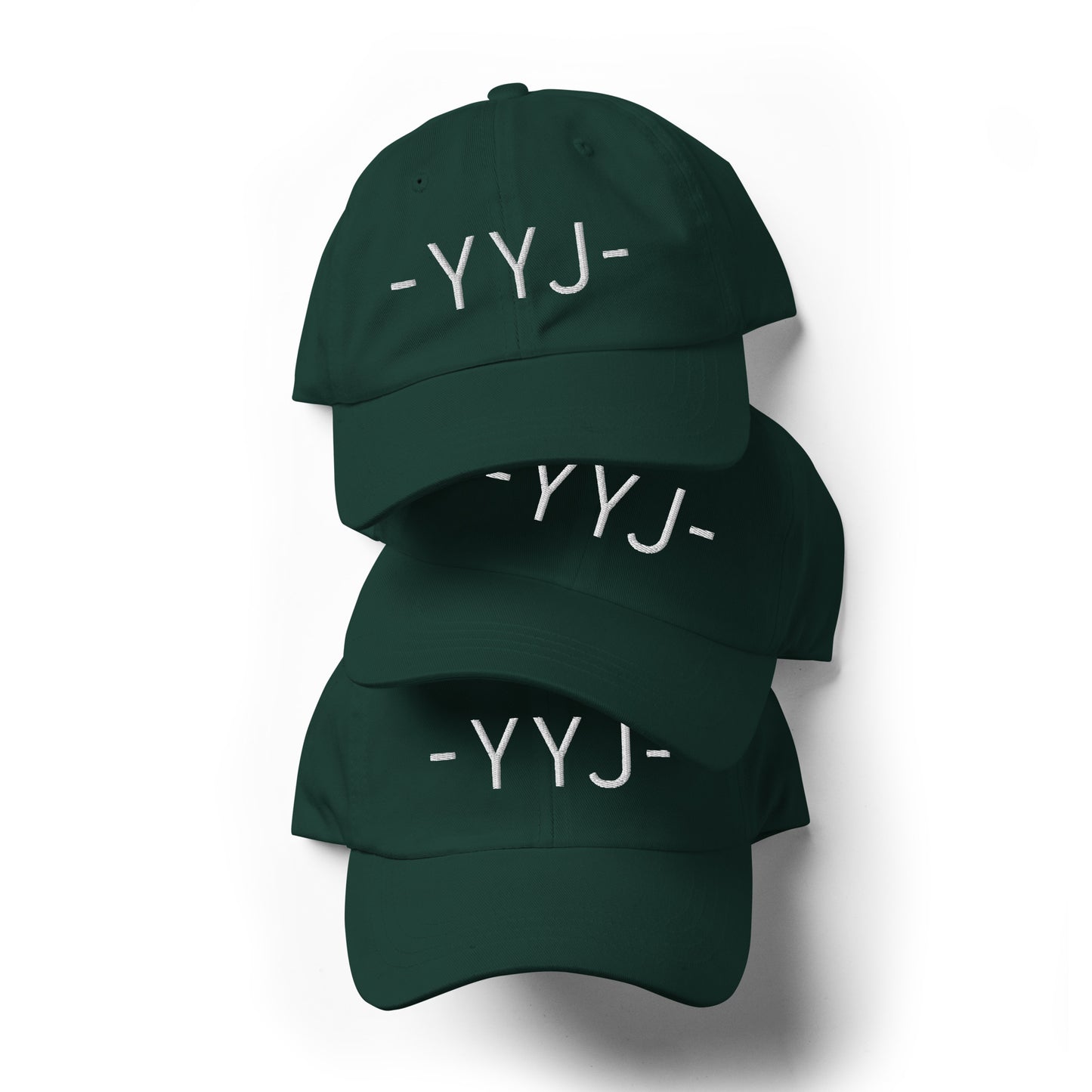 Souvenir Baseball Cap - White • YYJ Victoria • YHM Designs - Image 05