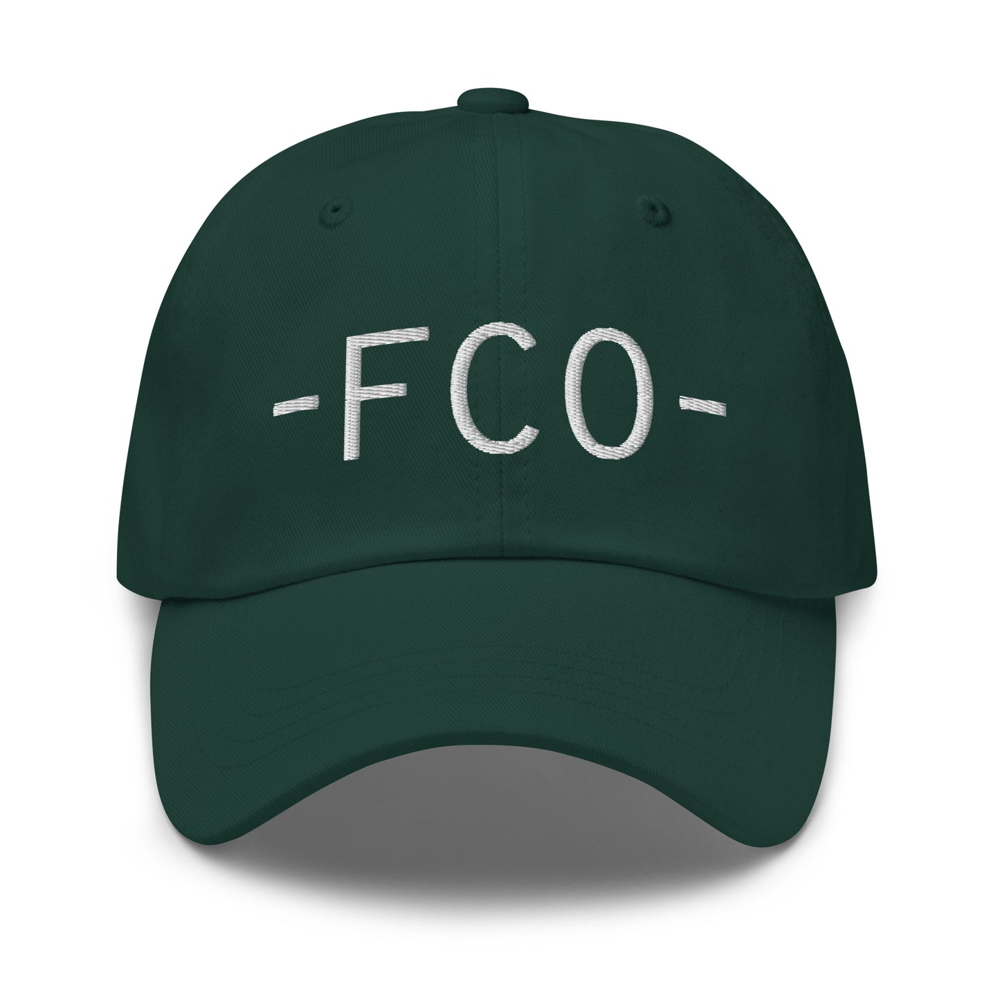 Souvenir Baseball Cap - White • FCO Rome • YHM Designs - Image 17