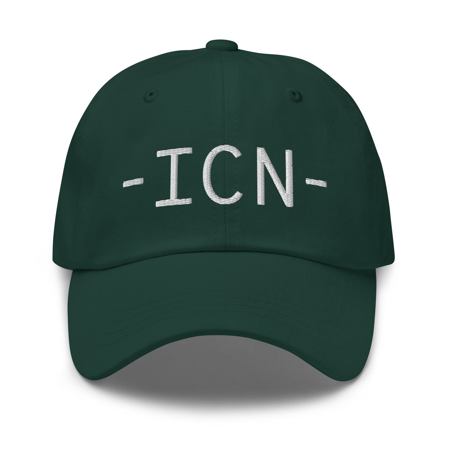 Souvenir Baseball Cap - White • ICN Seoul • YHM Designs - Image 17